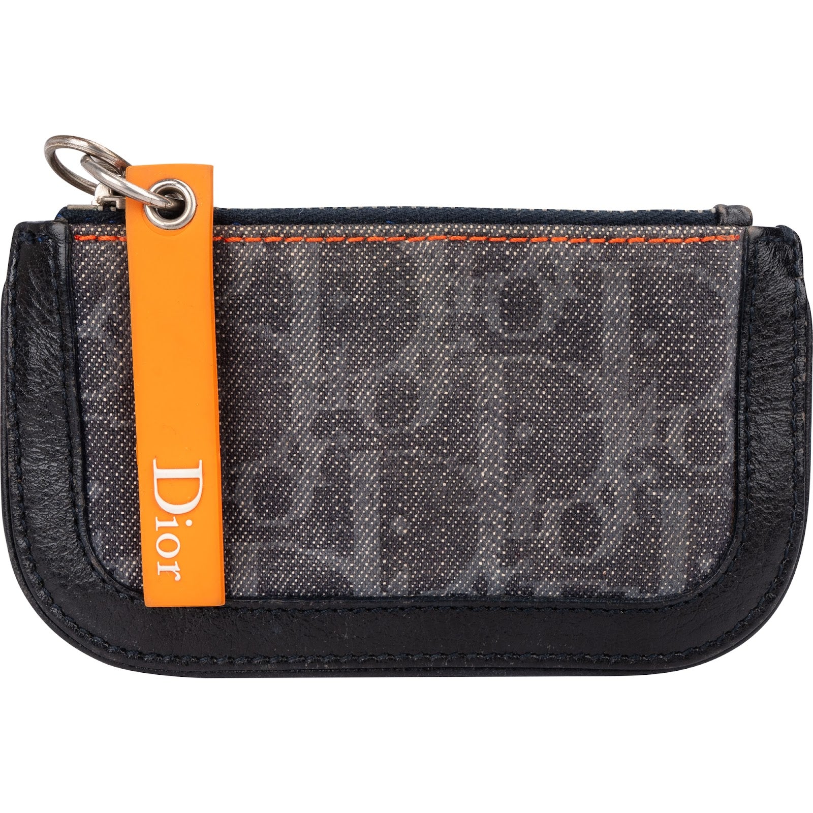 Christian Dior Oblique Monogram Denim Coin Wallet