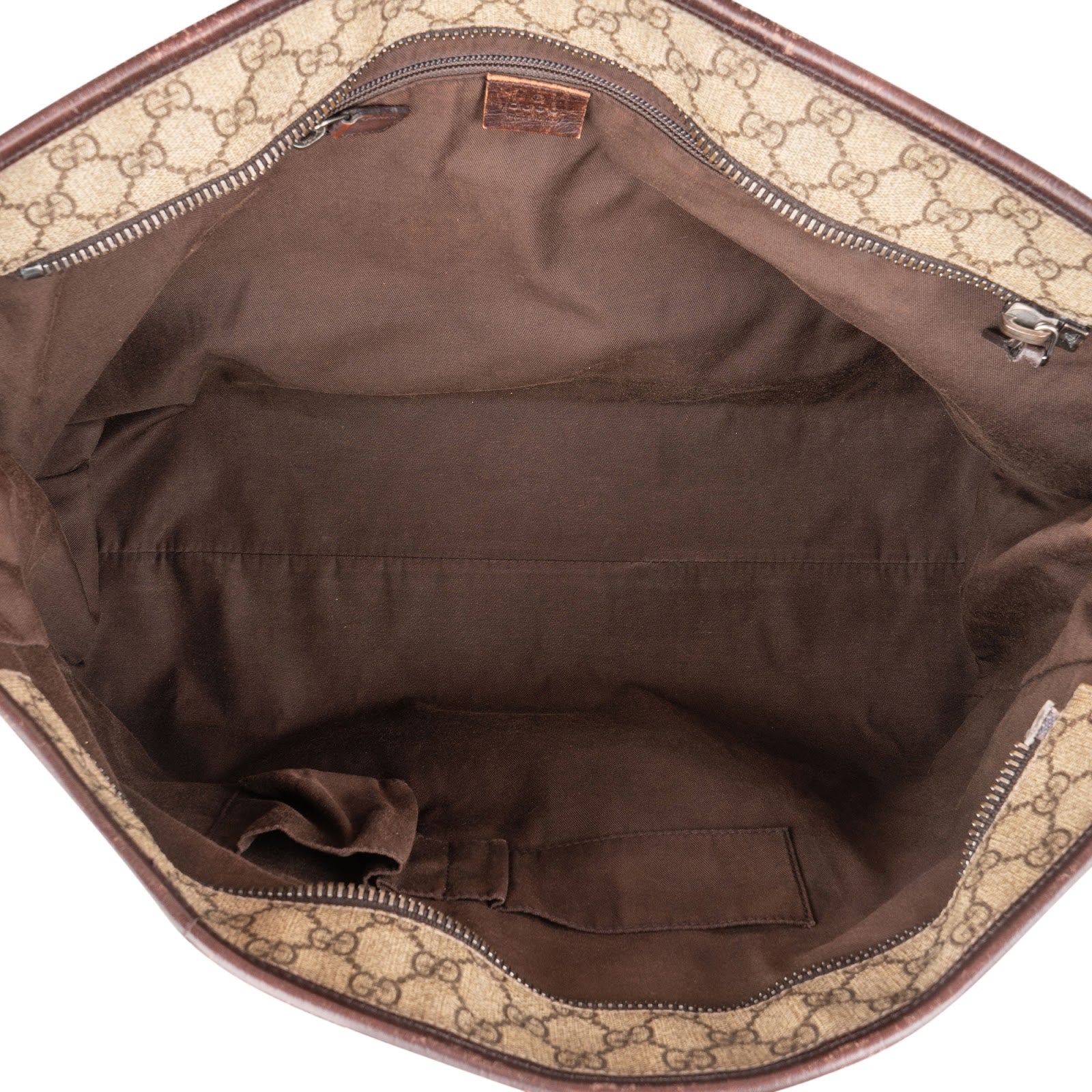 Gucci Monogram GG Supreme Large Tote Crossbody Bag