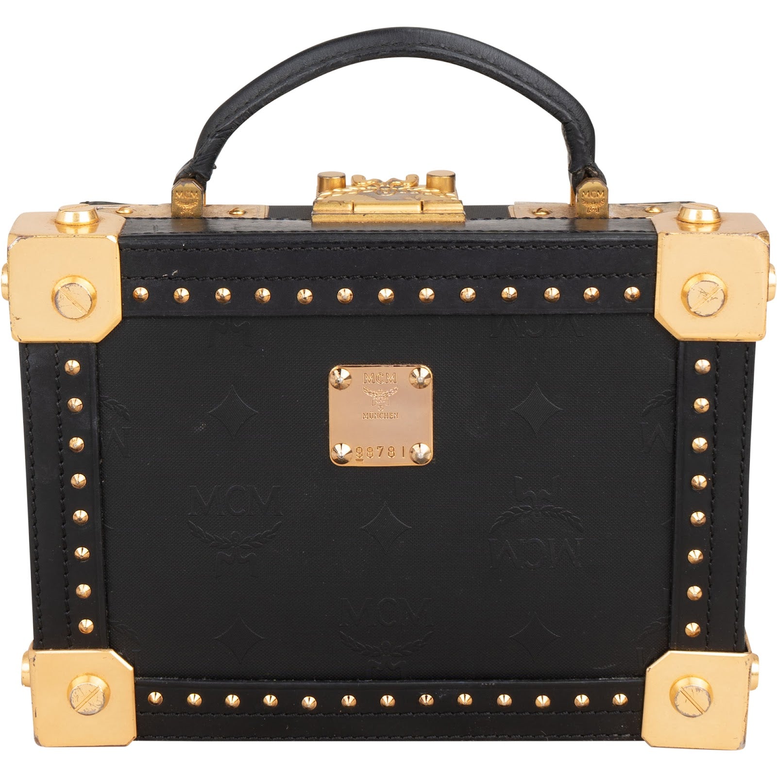 MCM - Kleine, met studs versierde make-upkoffer