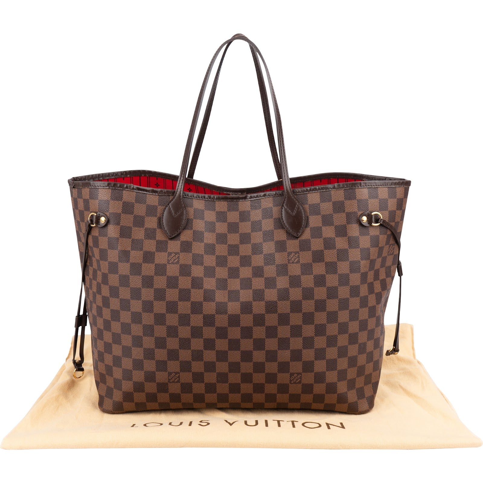 Sac cabas Neverfull GM Louis Vuitton en toile Monogram Damier Ebene