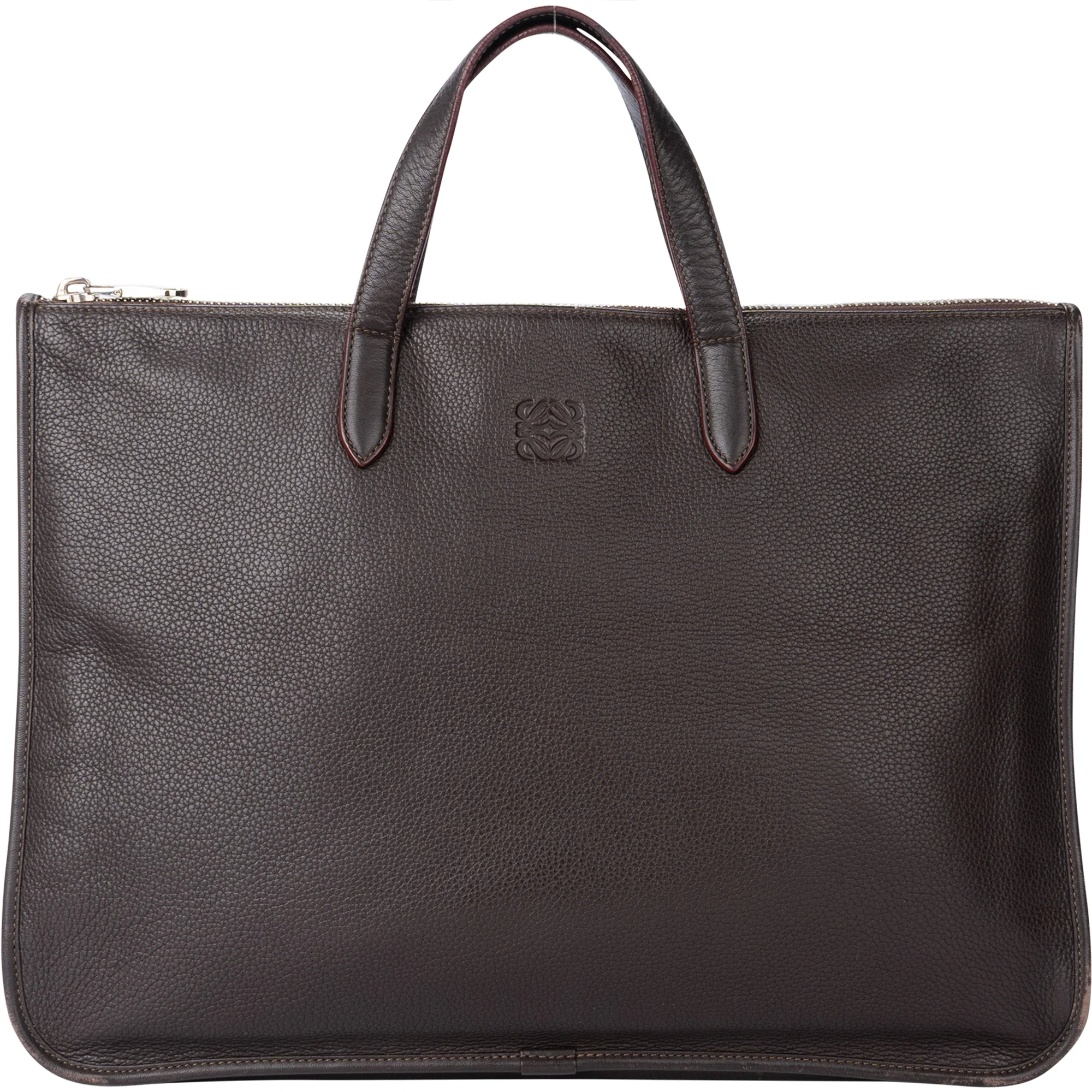 Loewe Brown Leather Business Bag