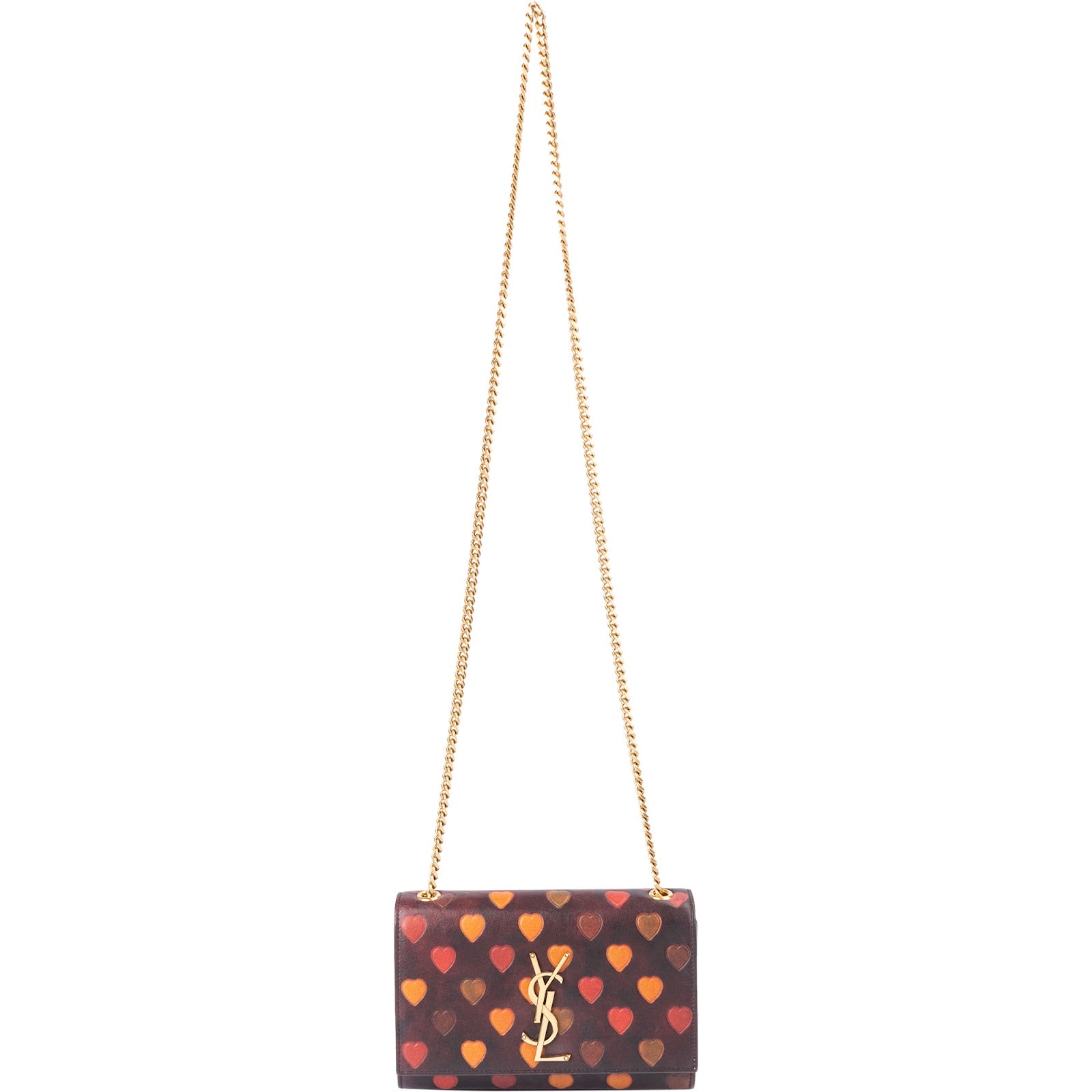 Saint Laurent – Kate Crossbody Bag mit Herzprint