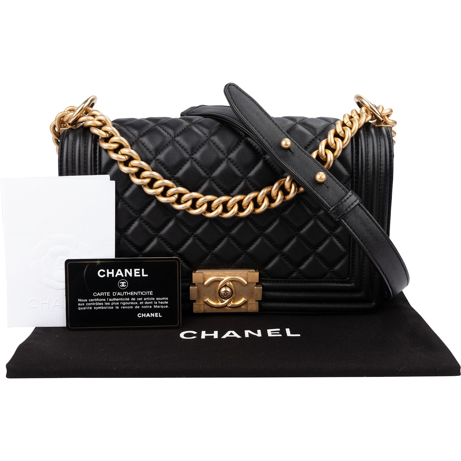 Chanel - Single Flap Medium Boy Crossbody Bag