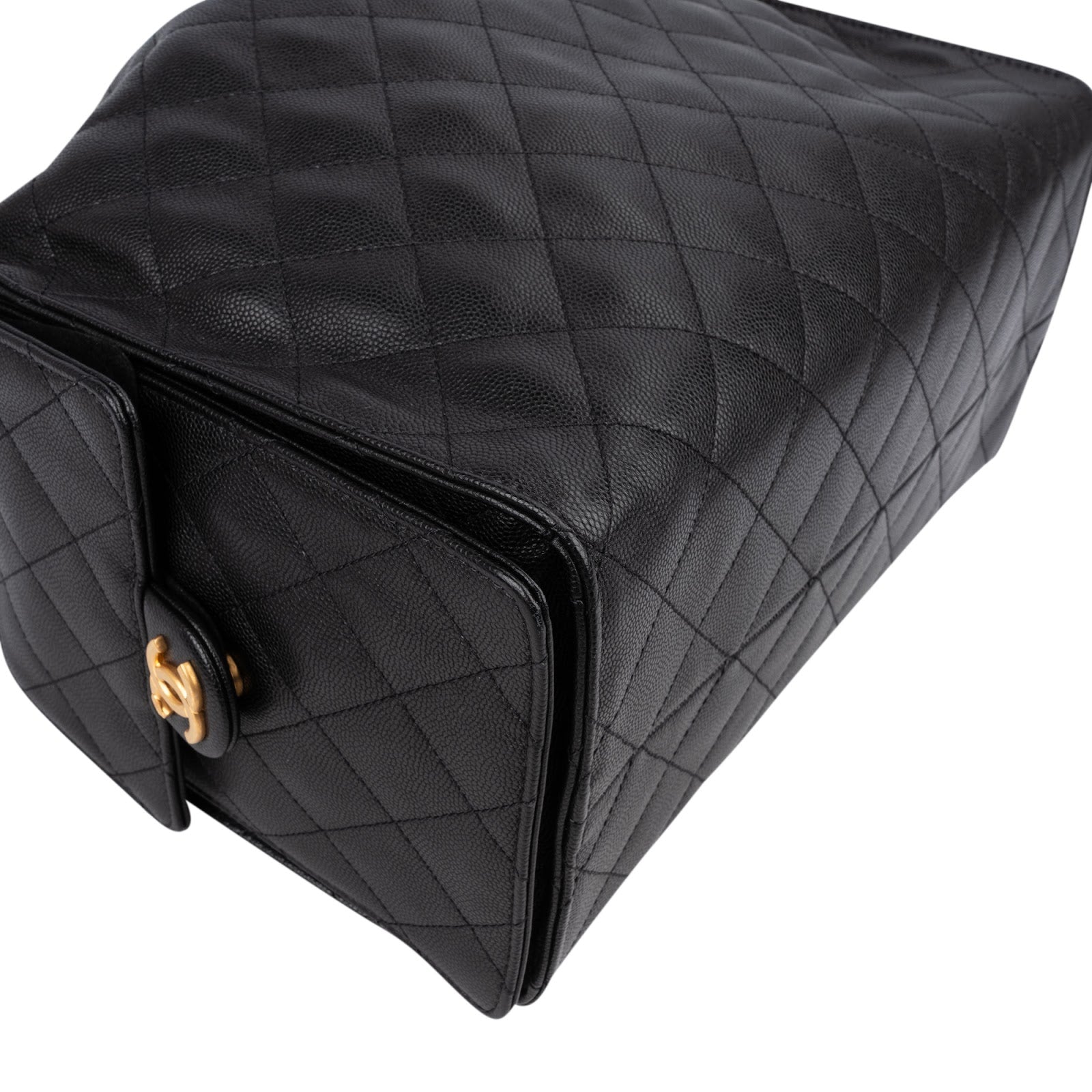 Chanel 25 Caviar Leather CC Drawstring Shoulder Bag