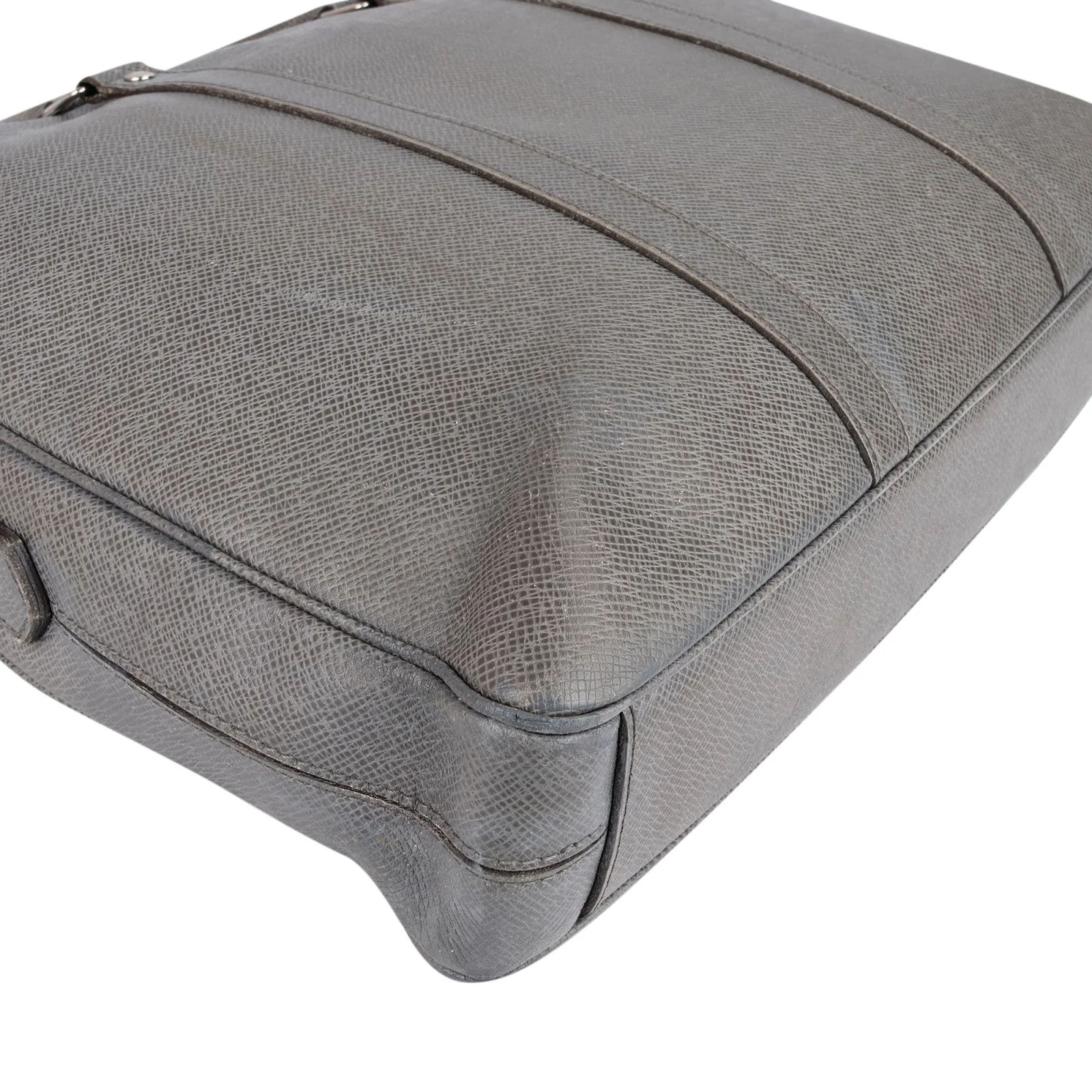 Louis Vuitton Grey Taiga Leather Porte-Documents Voyage Aktentasche