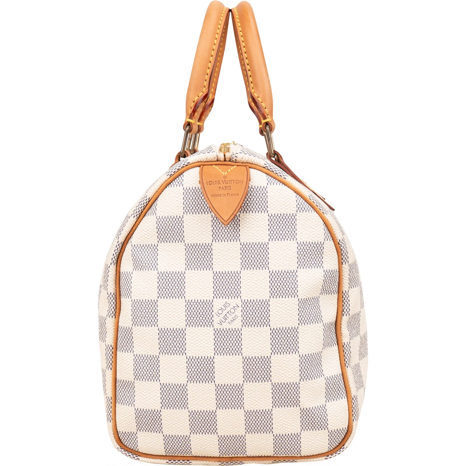 Louis Vuitton Monogram Damier Azur Canvas Speedy 25 Boston Bag