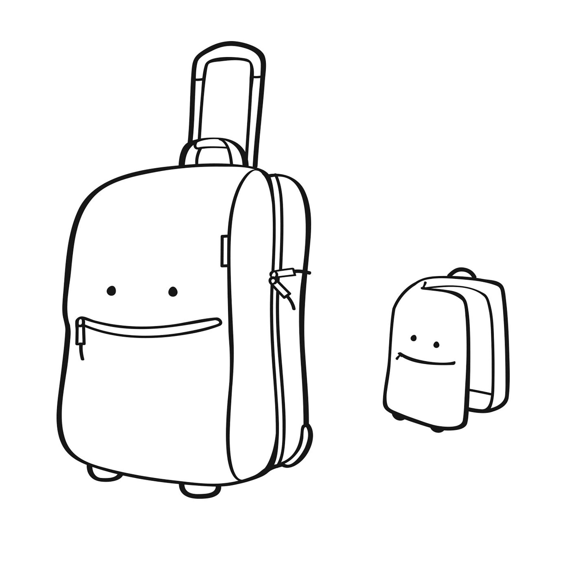 Kindertrolley Trolley XS Kids - Cats and dogs rose