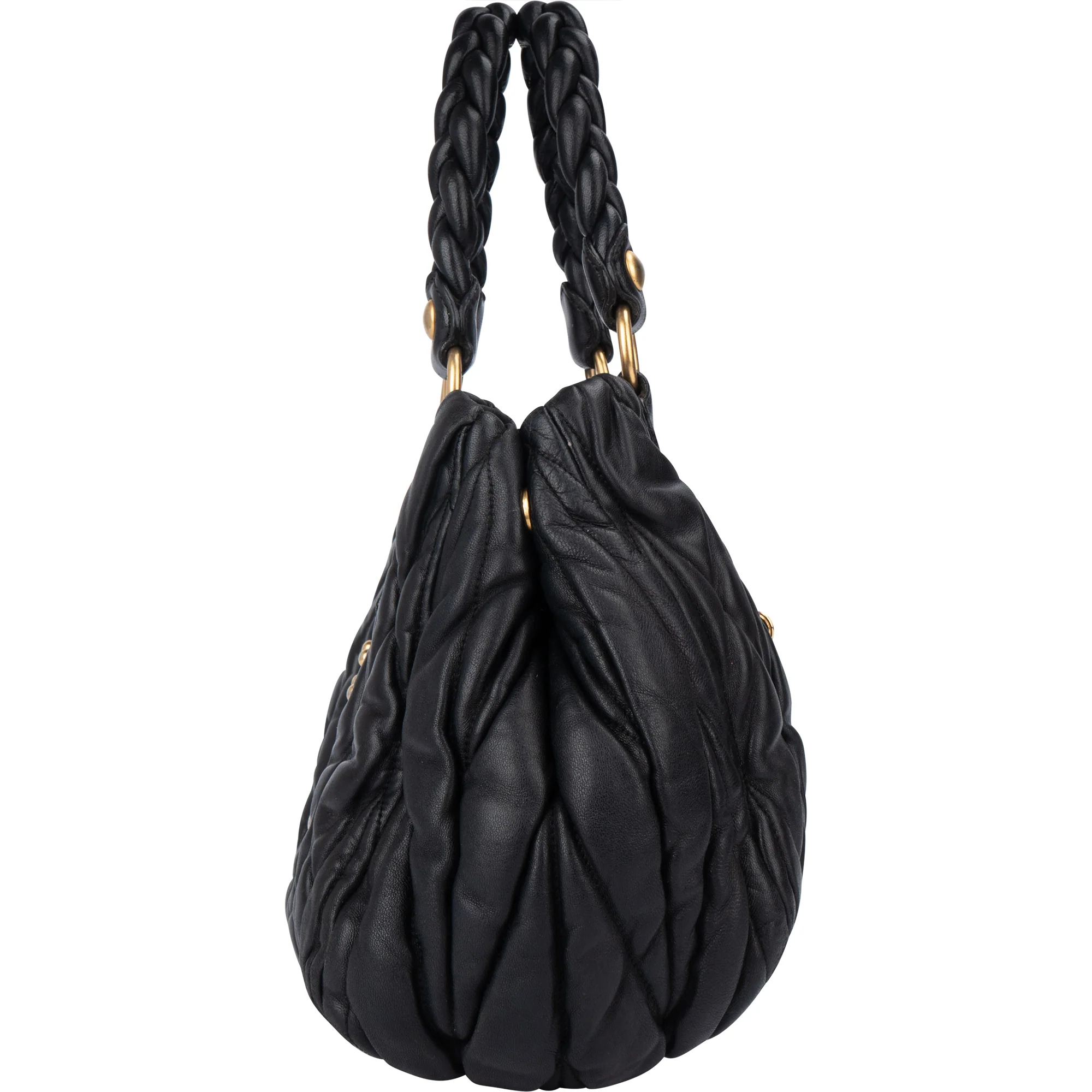 Miu Miu Quilted Leather City Handbag
