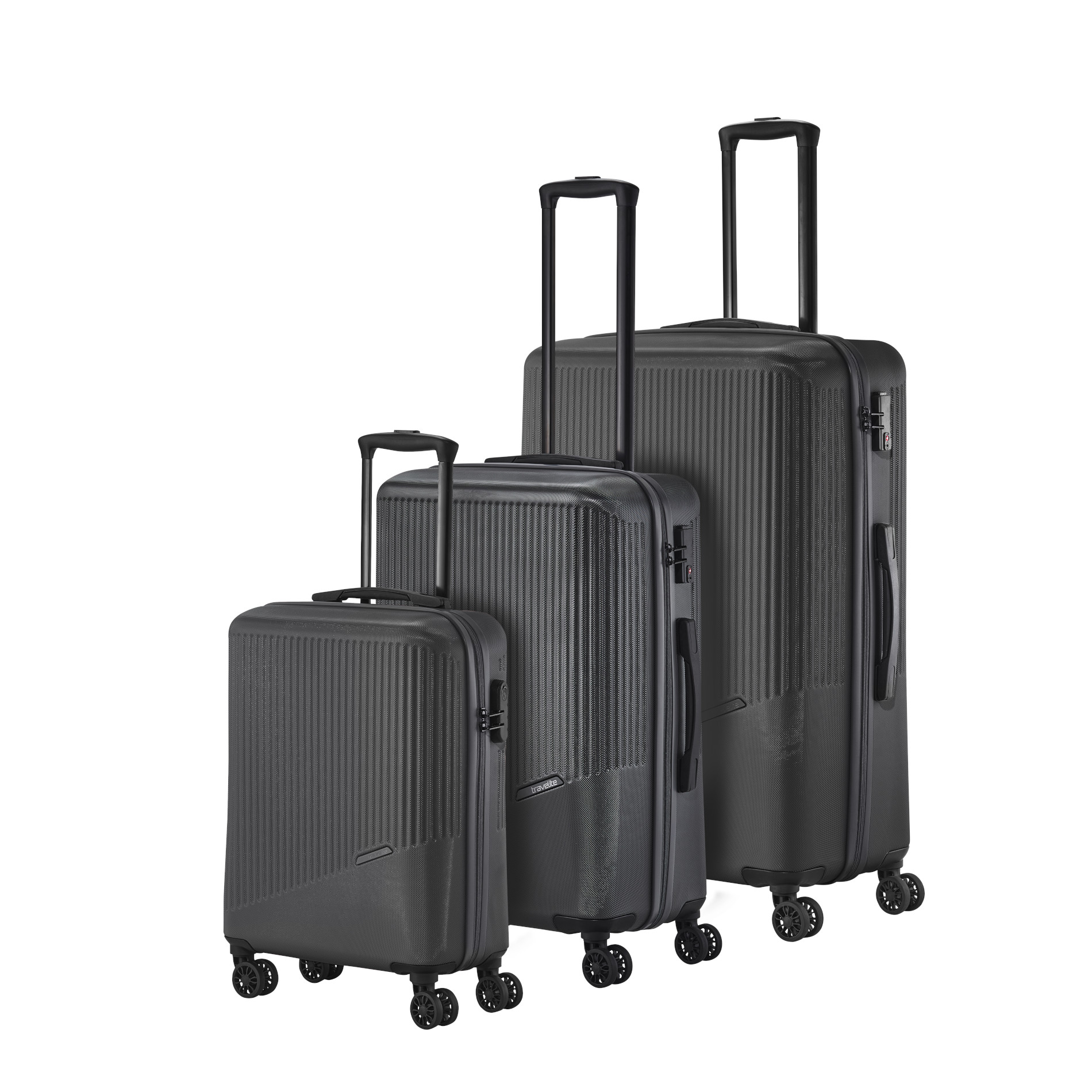 Travelite BALI suitcase set with wheels size L/M/S anthracite