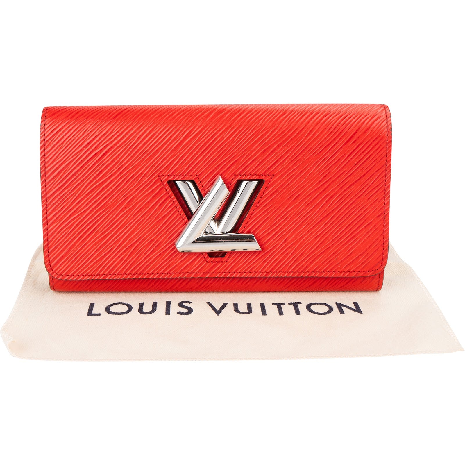 Louis Vuitton Red Epi Leather Twist Wallet