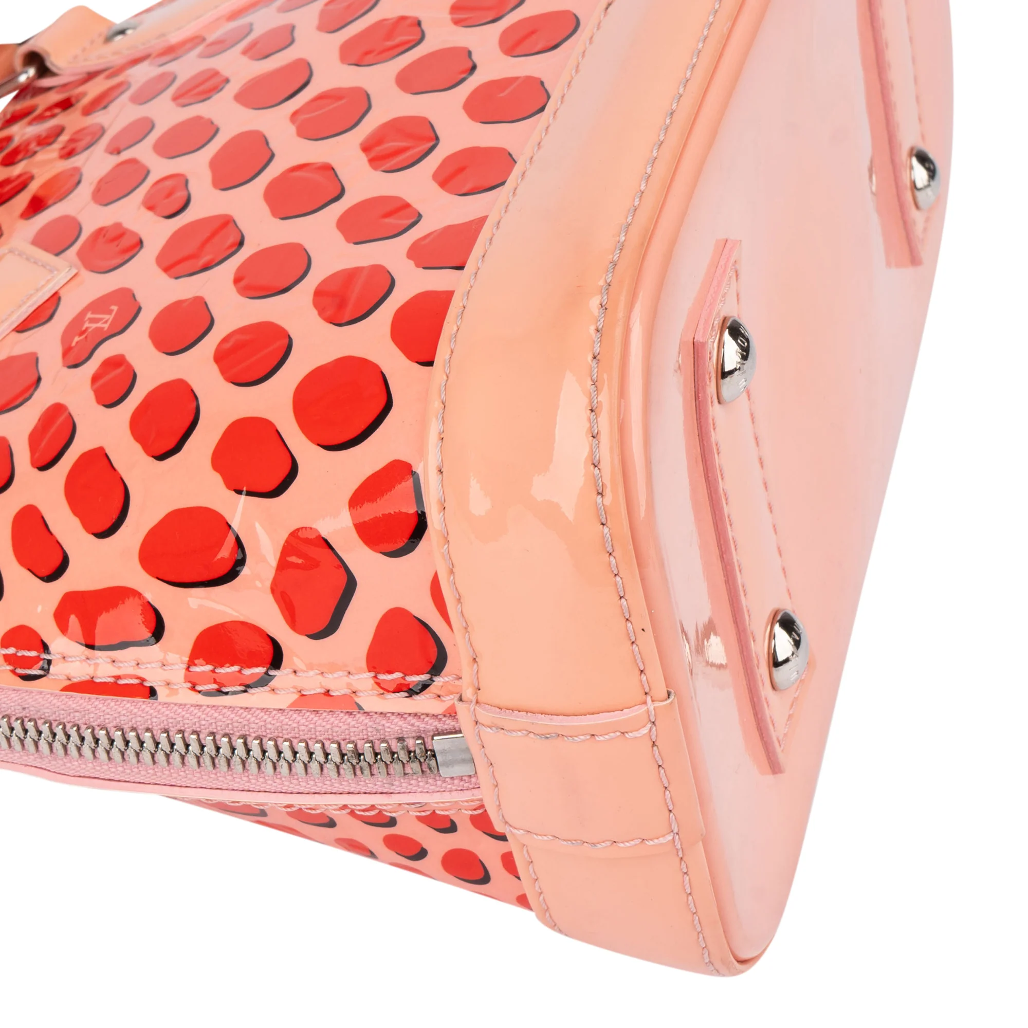 Louis Vuitton Limited Jungle Dots Vernis Monogram Alma BB Handbag