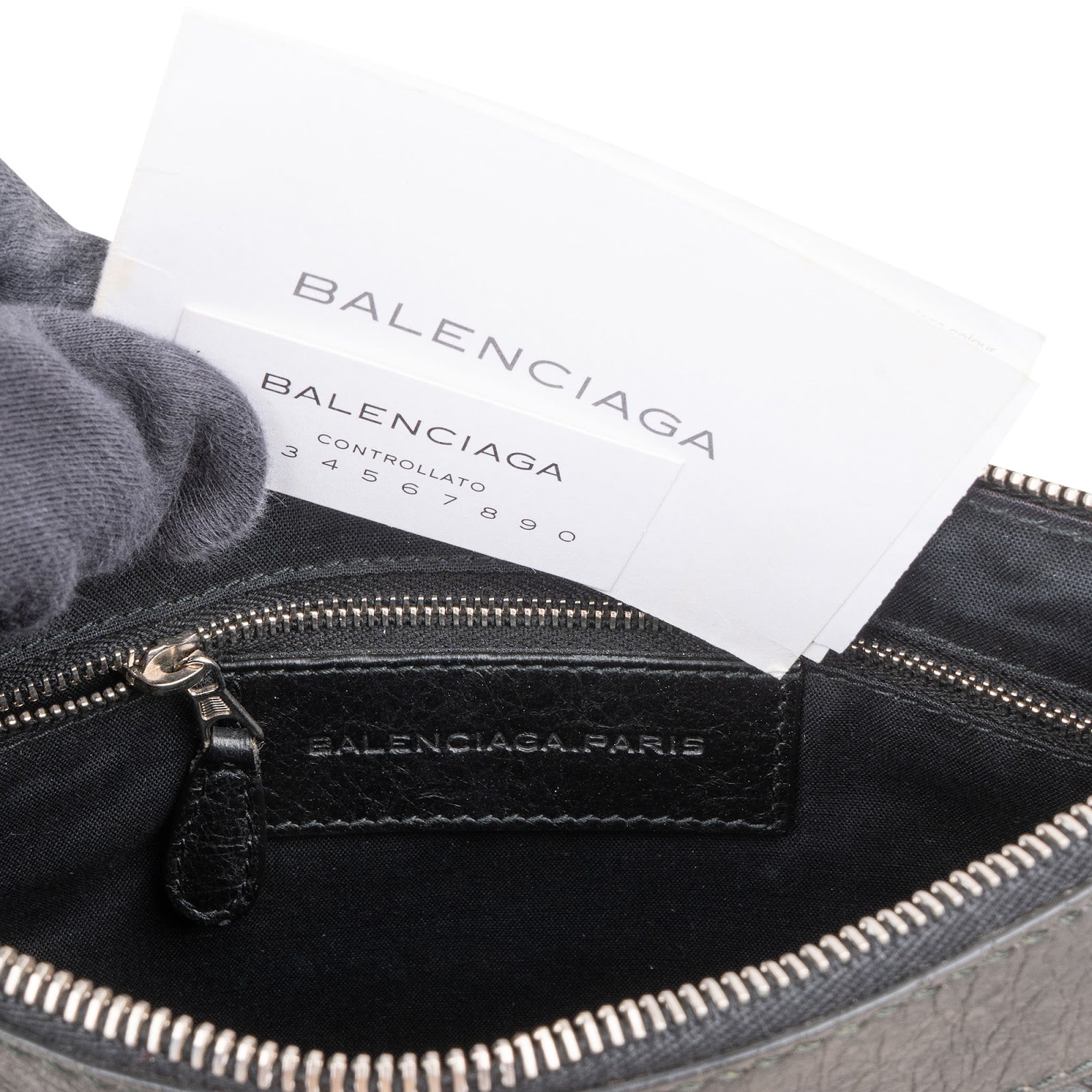 Balenciaga – Arena Leather City Clutch