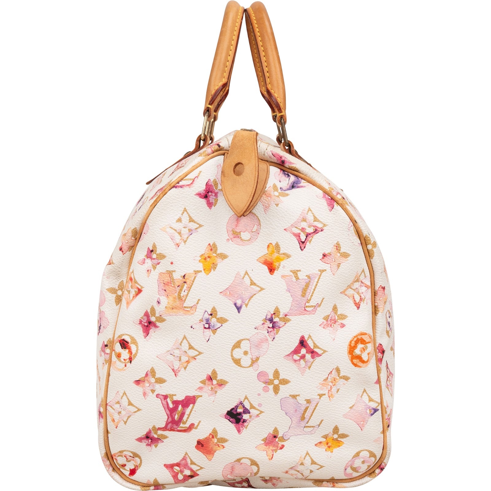 Louis Vuitton Limited Monogram Richard Prince Watercolor Speedy 35 Boston Bag