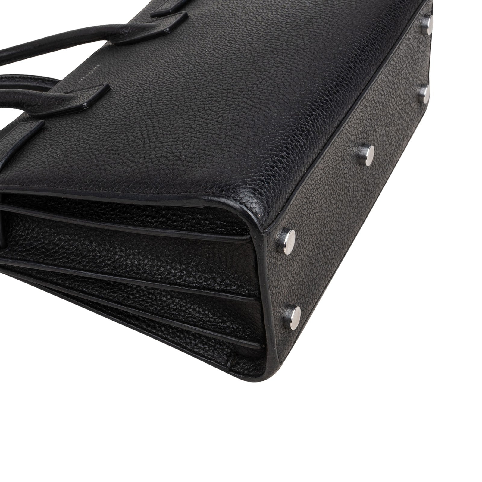Saint Laurent Grained Leather Sac de Jour Handbag