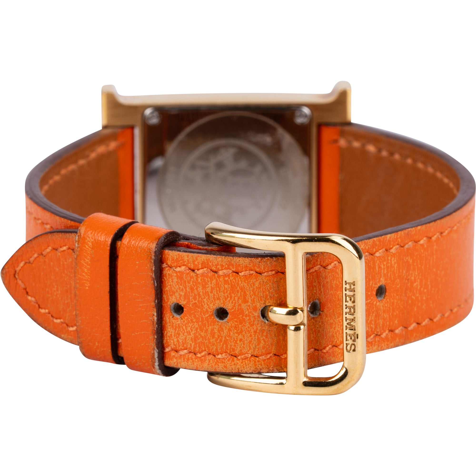 Hermès Gold Tone Heure H HH1.201 Damenuhr