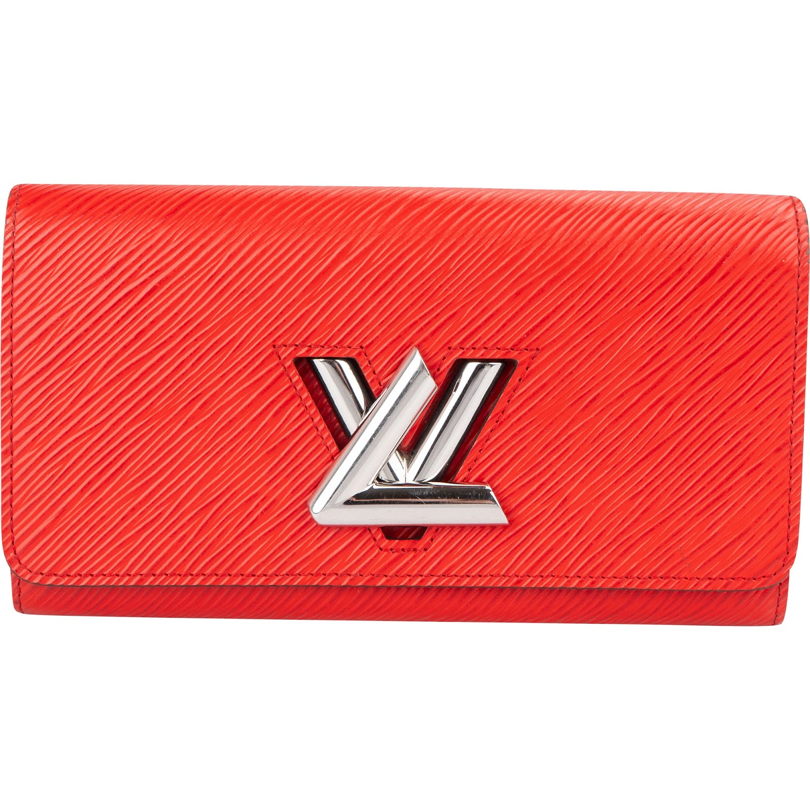 Louis Vuitton Red Epi Leather Twist Wallet