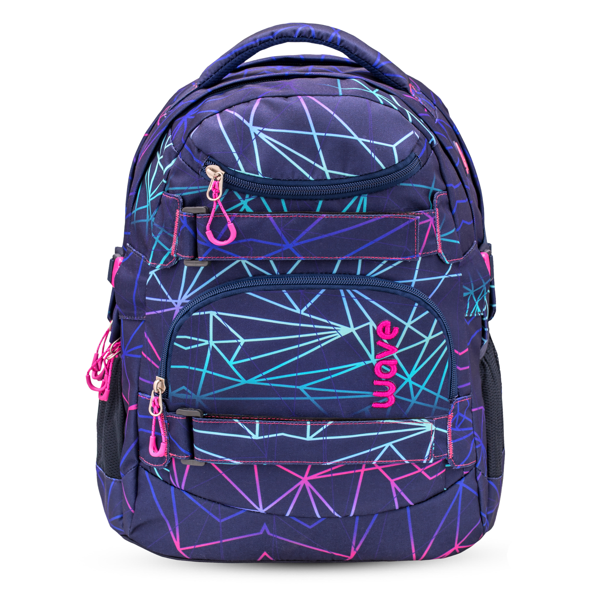 Wave Infinity Schulrucksack Set 2 tlg. "Stripes Purple"
