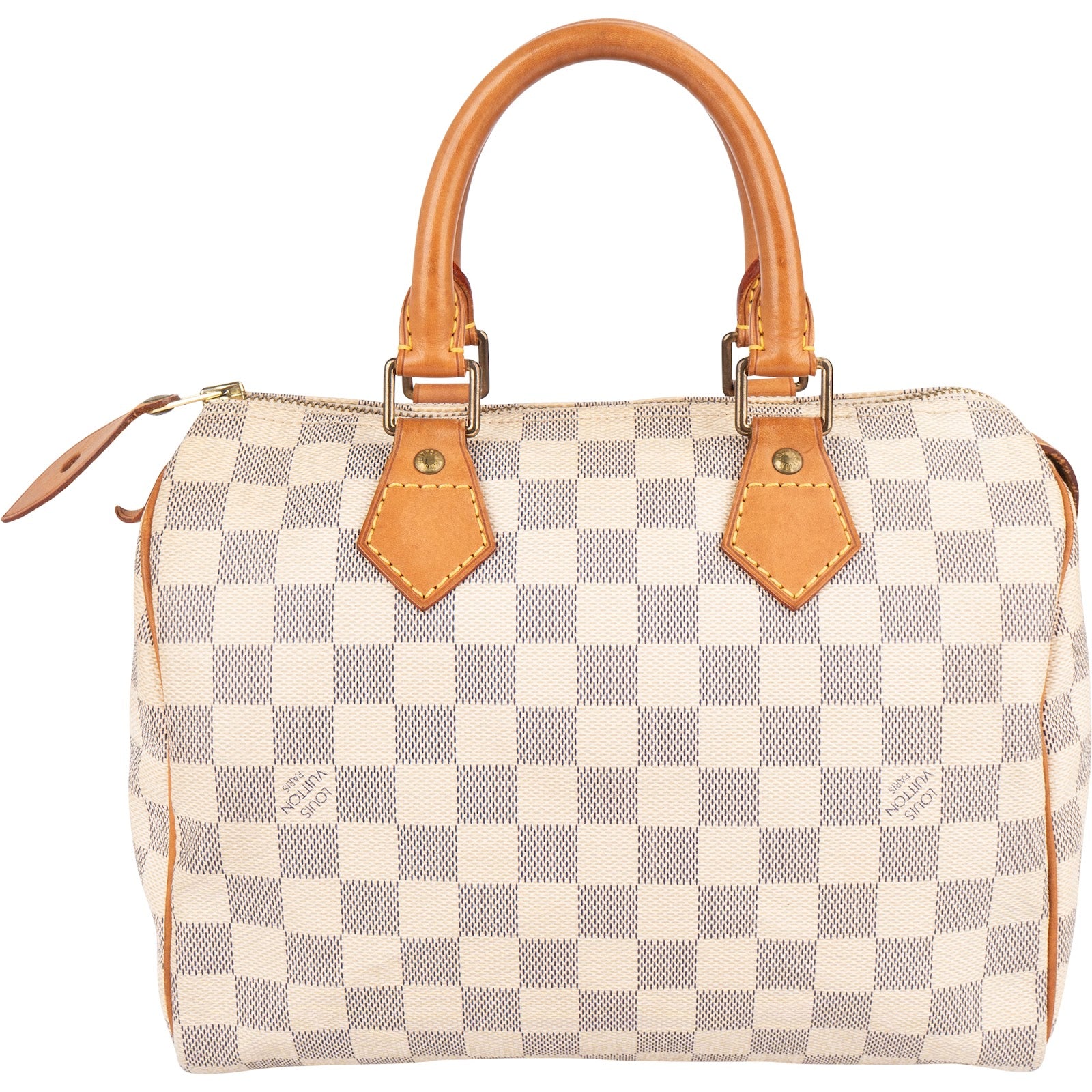 Borsa Boston Speedy 25 in tela Monogram Damier Azur di Louis Vuitton