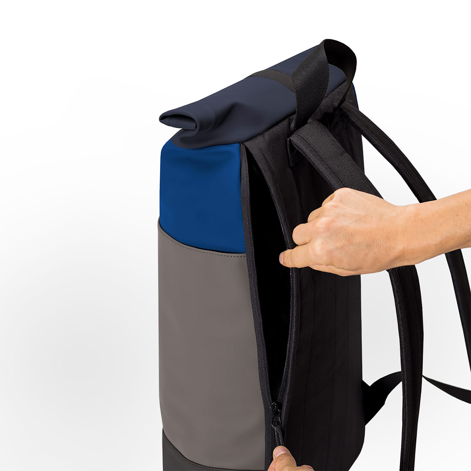 Hajo Medium Lotus - Royal Blue - Dark Grey