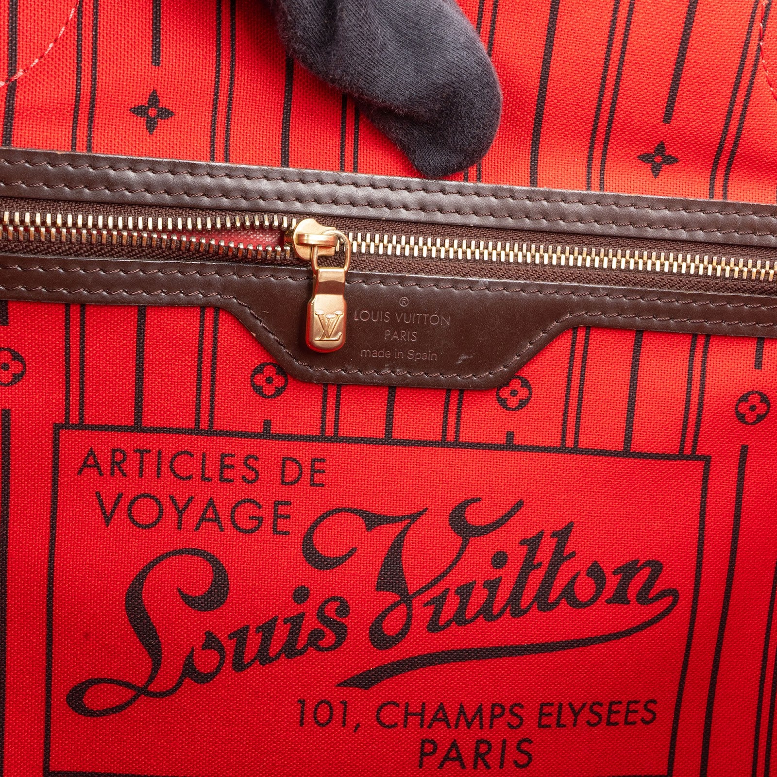 Louis Vuitton Monogram Damier Ebene Canvas Neverfull MM Shopper