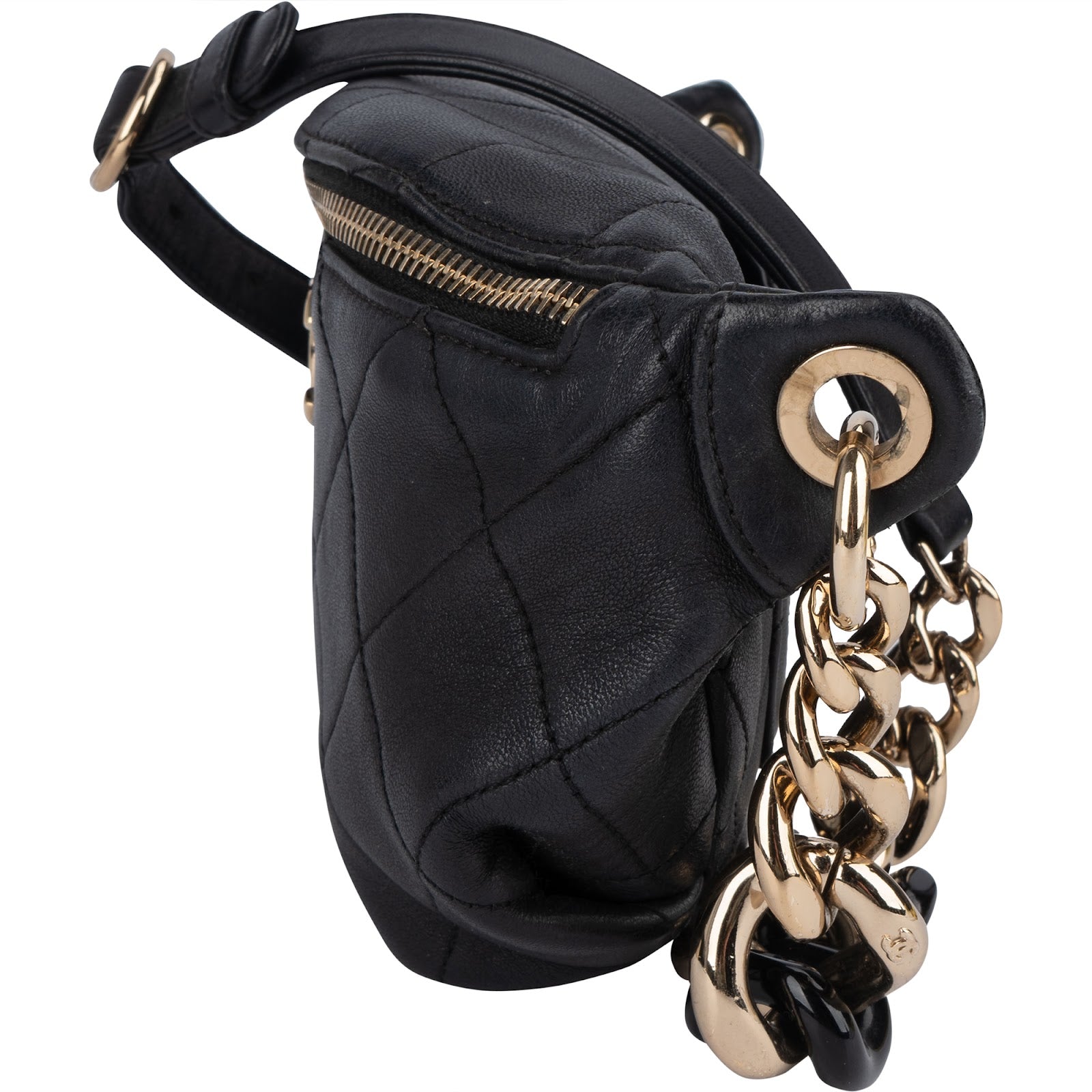 Chanel Quilted Lambskin CC Crossbody Waist Bumbag