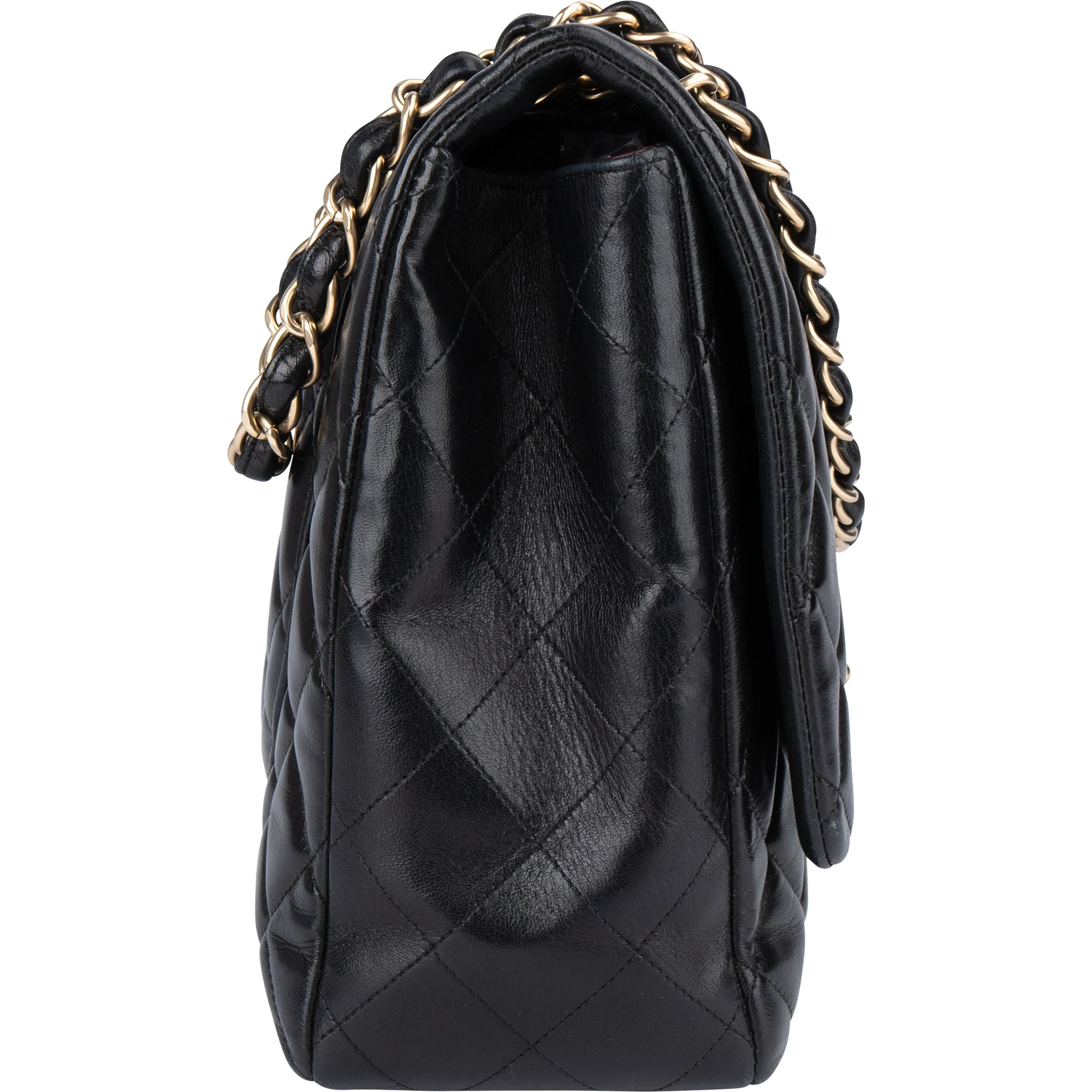 Chanel Quilted Lambskin Maxi Single Flap Crossbody Bag