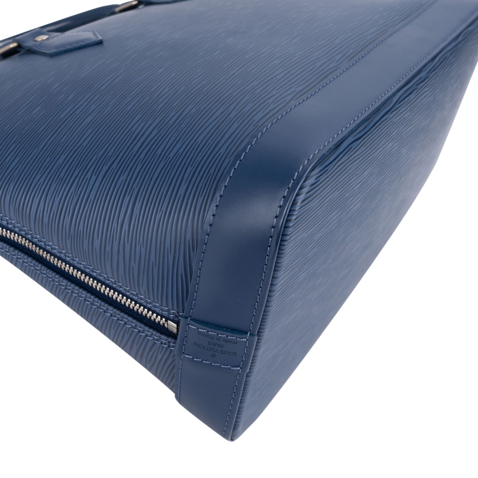 Louis Vuitton Blue Epi Leather Alma PM Handbag