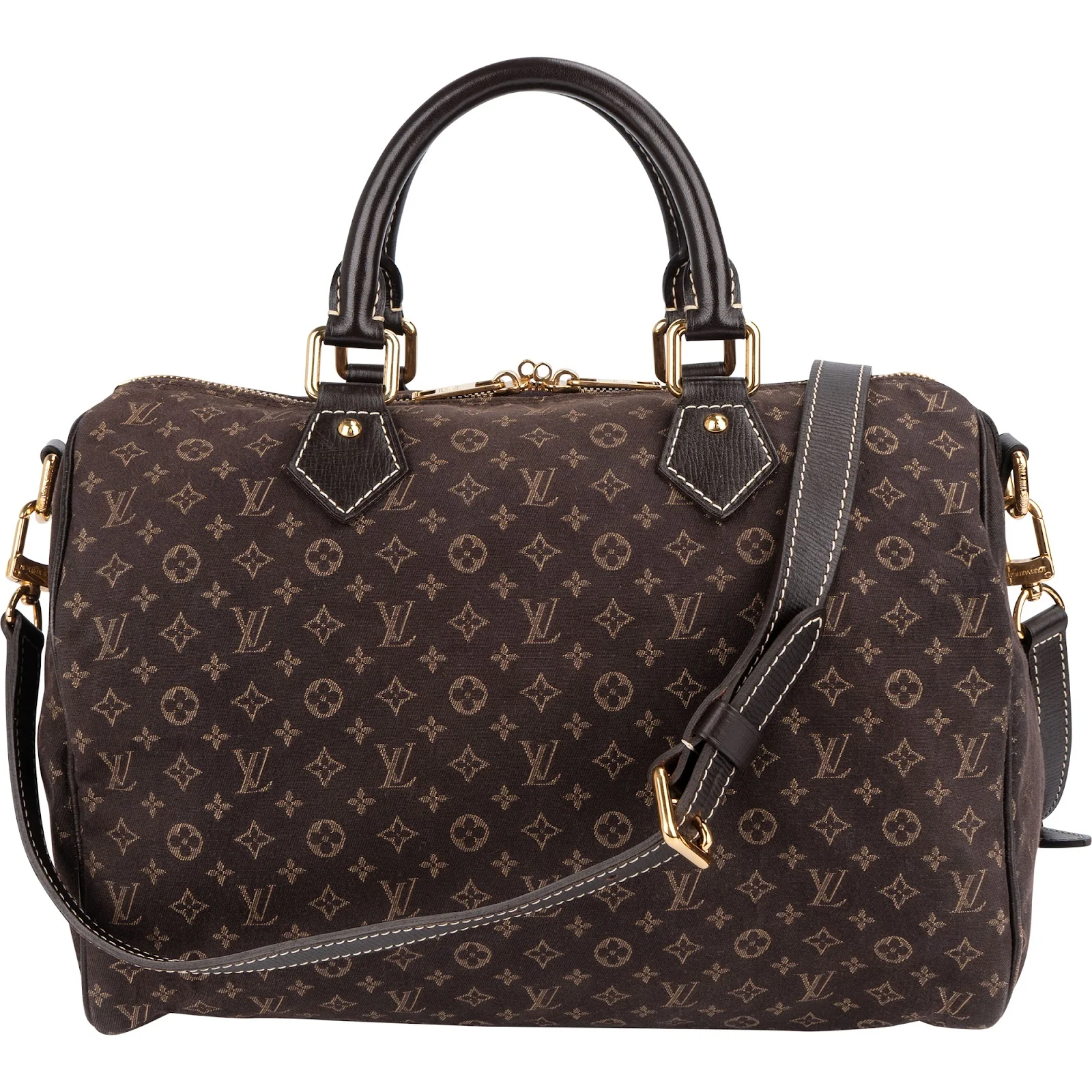 Louis Vuitton Monogram Mini Lin Idylle Speedy 30 Bandoulière Boston Bag