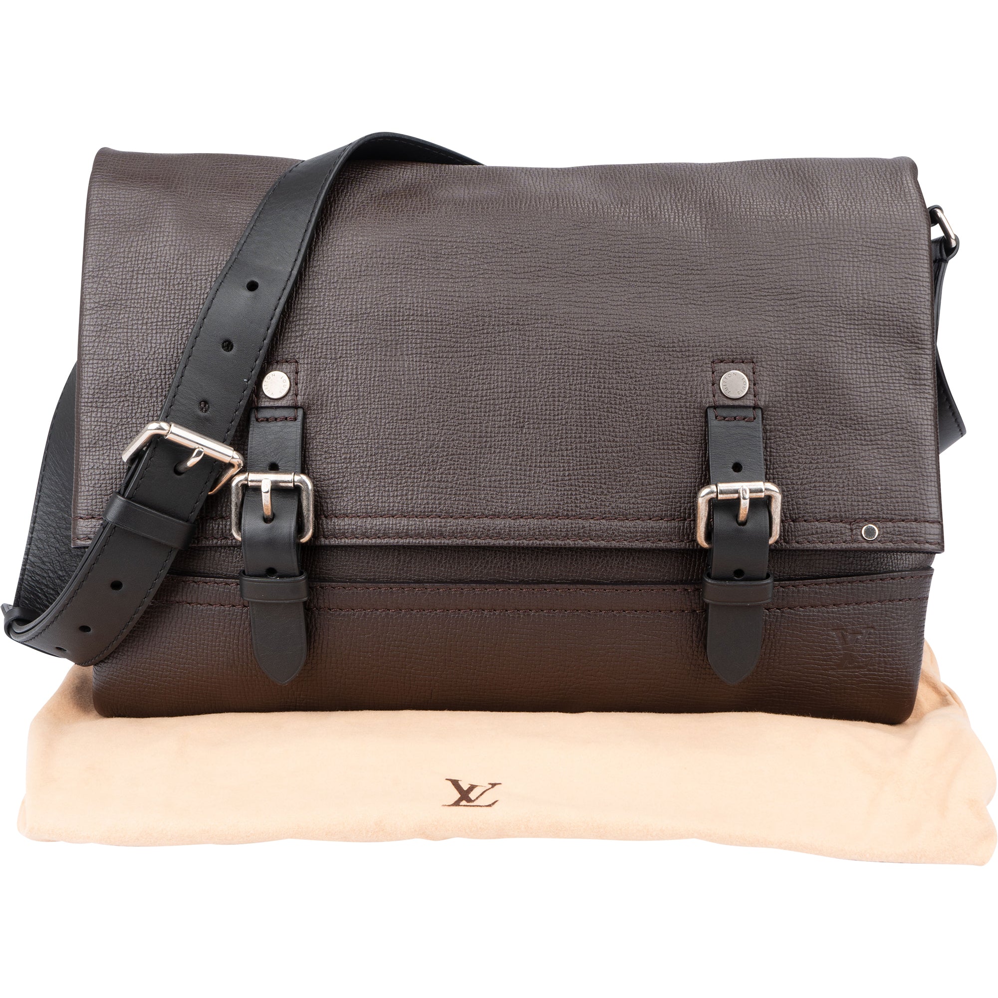 Louis Vuitton Utah Leather Canyon MM Crossbody Bag
