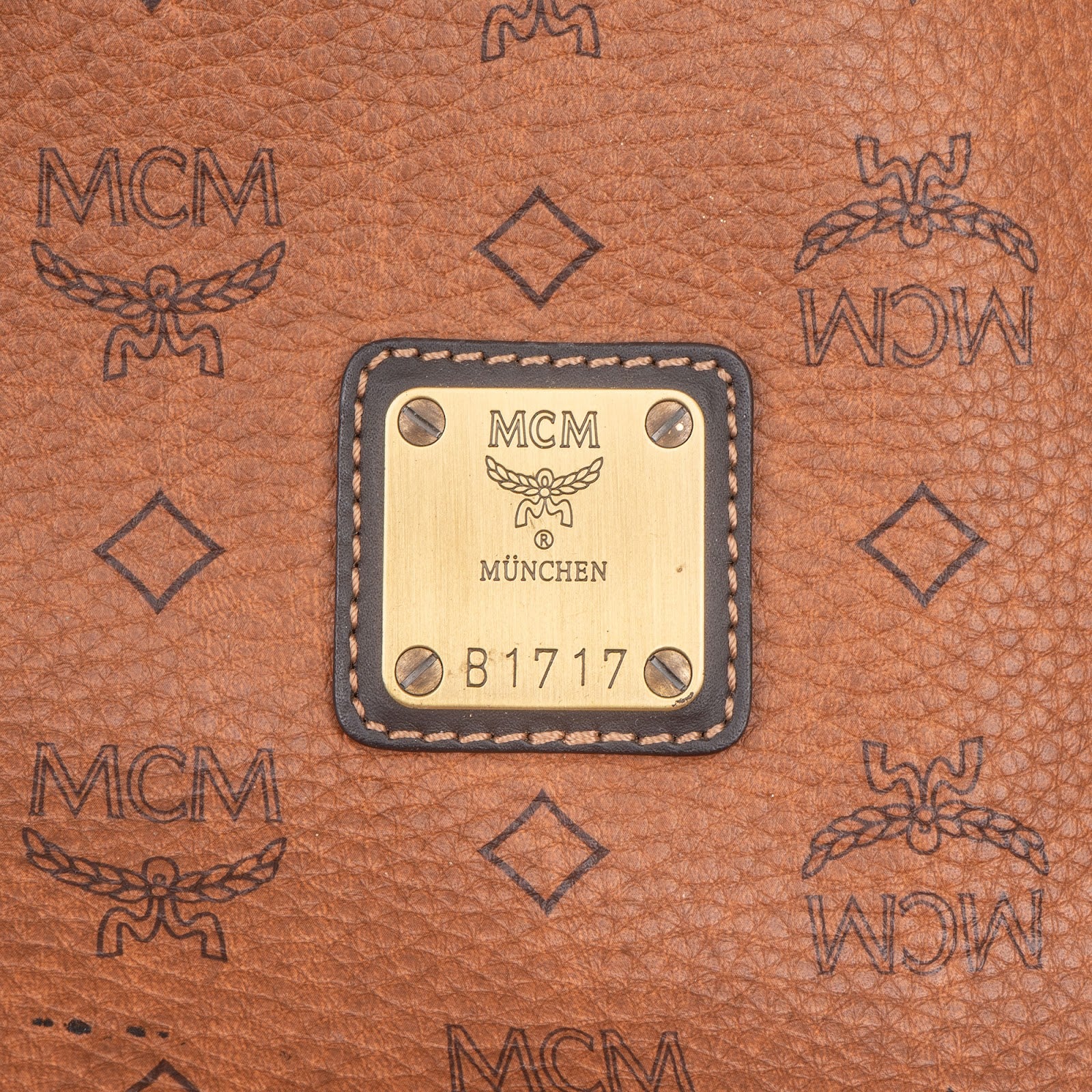 MCM Monogram Visetos Leather Liz Reversible Shopper