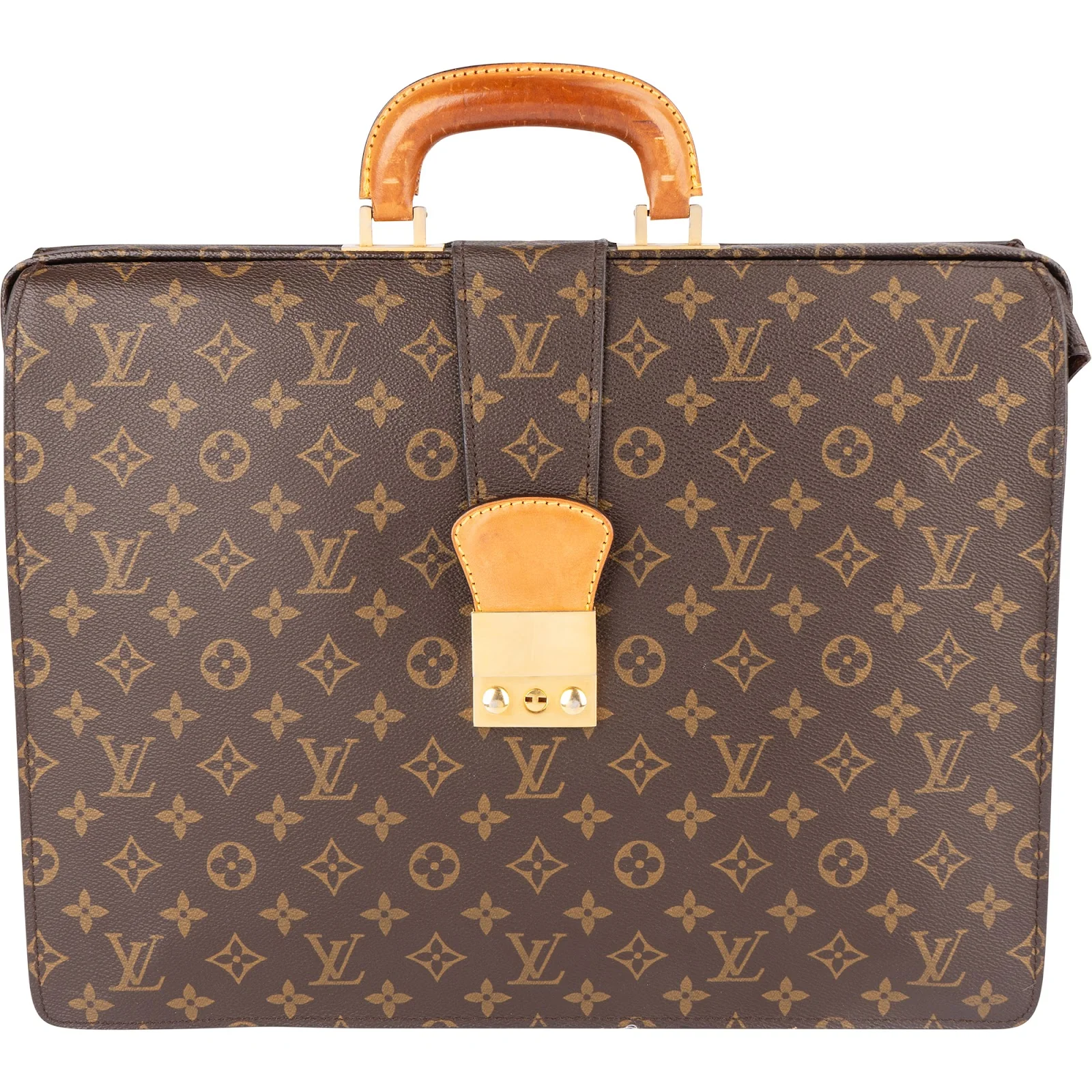 Louis Vuitton Monogram Canvas Serviette Fermoir Handbag