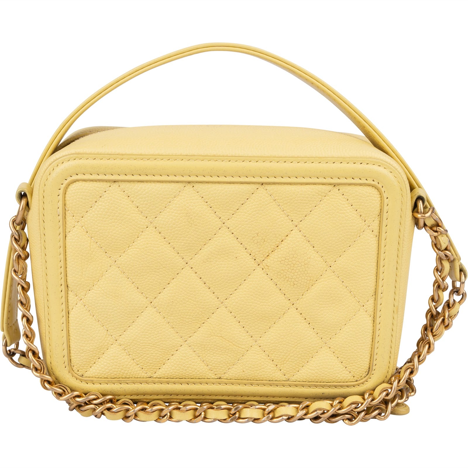 Chanel Quilted Caviar Leather CC Filigree Crossbody Bag