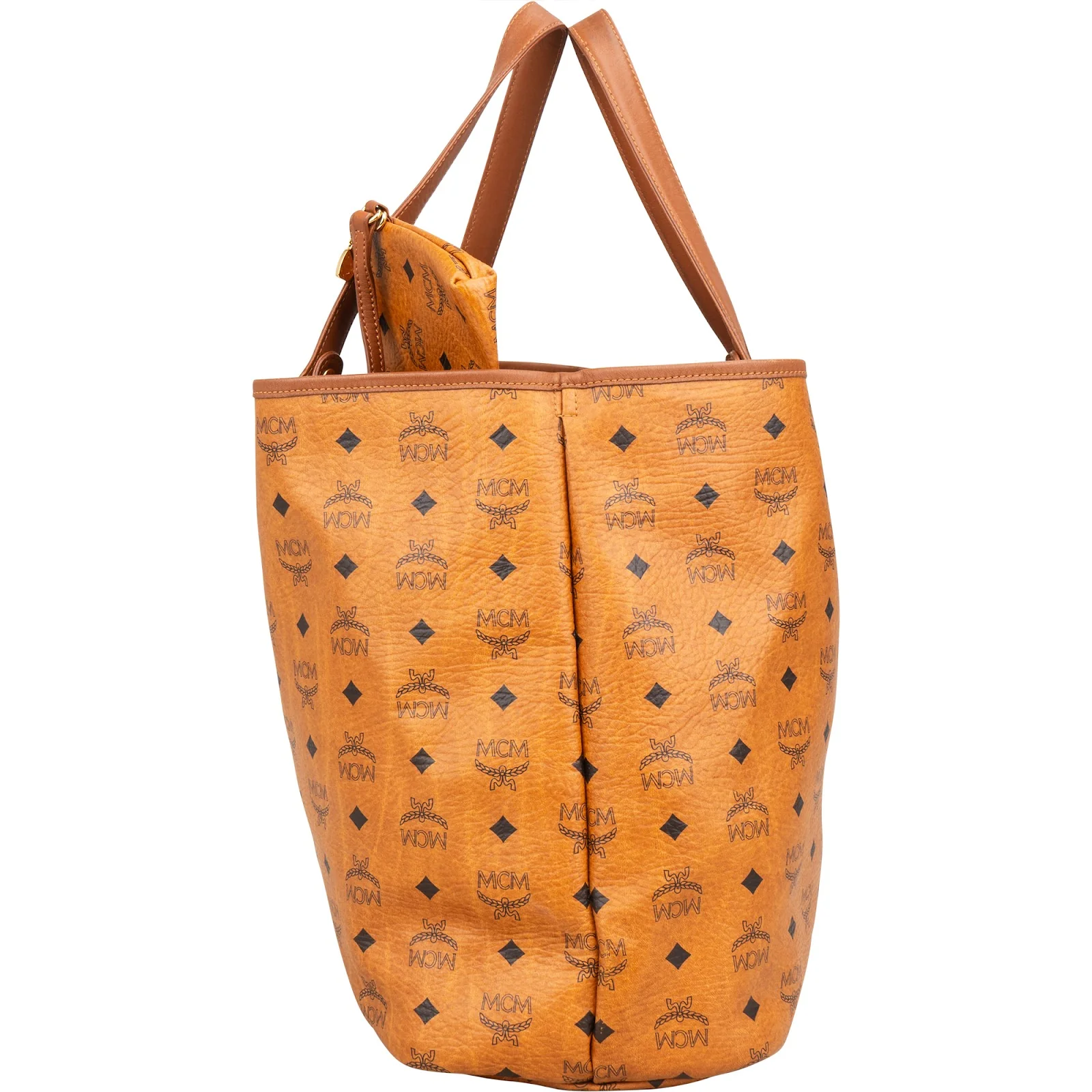 MCM Monogram Visetos Liz Reversible Large Shopper Shoulder Bag