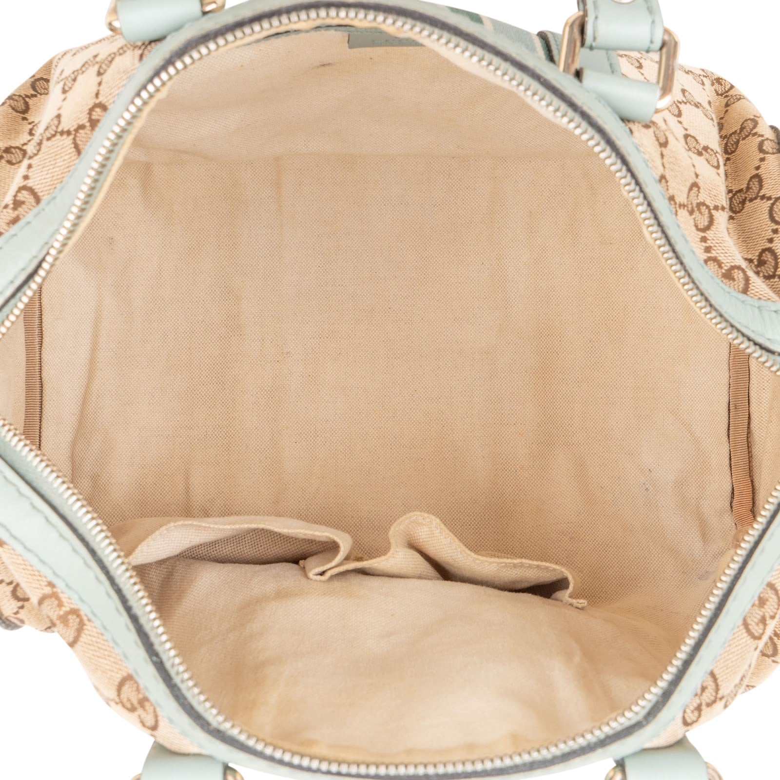 Gucci - Monogram GG Web Boston Bag