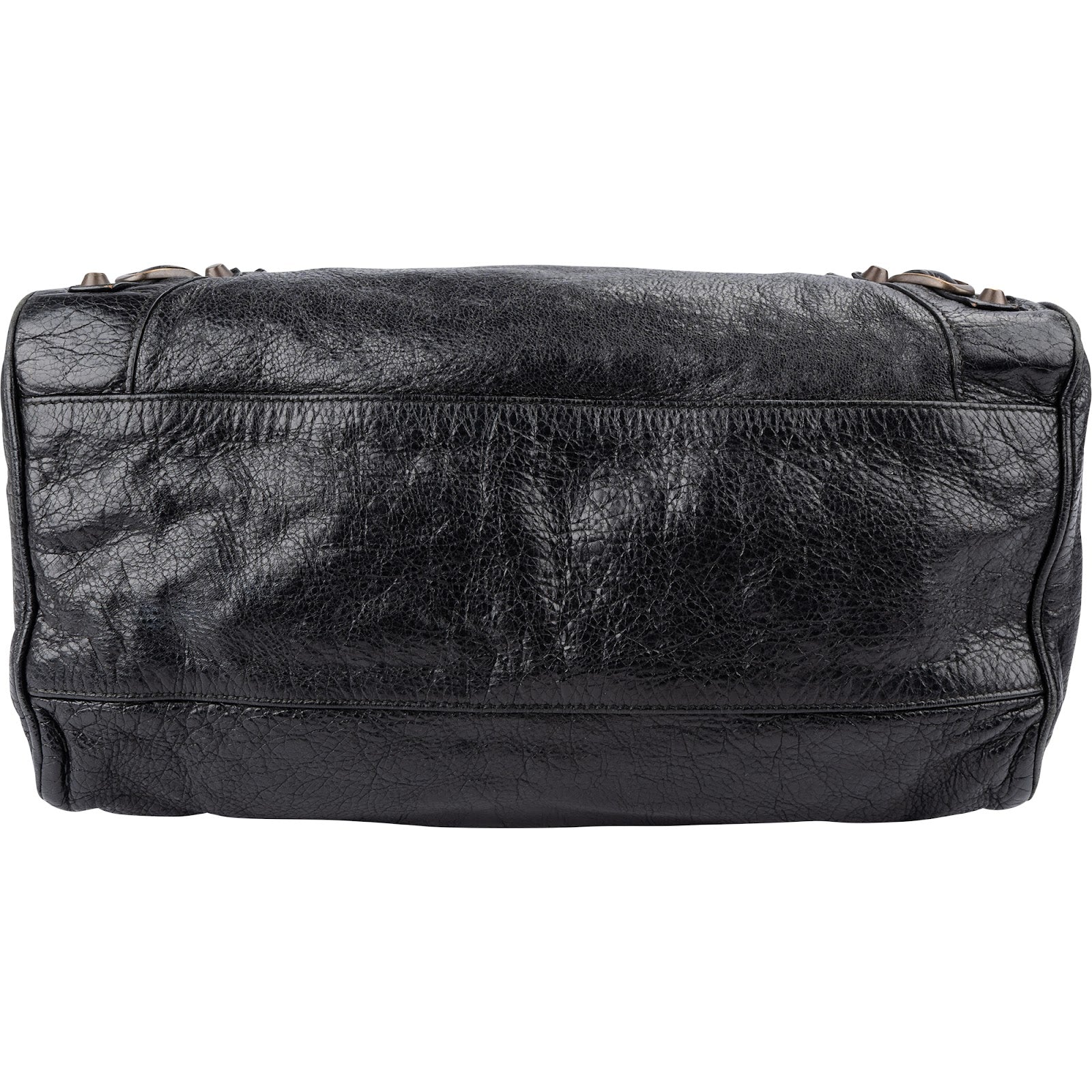 Balenciaga – czarna skórzana torba City Tote z serii Black Arena