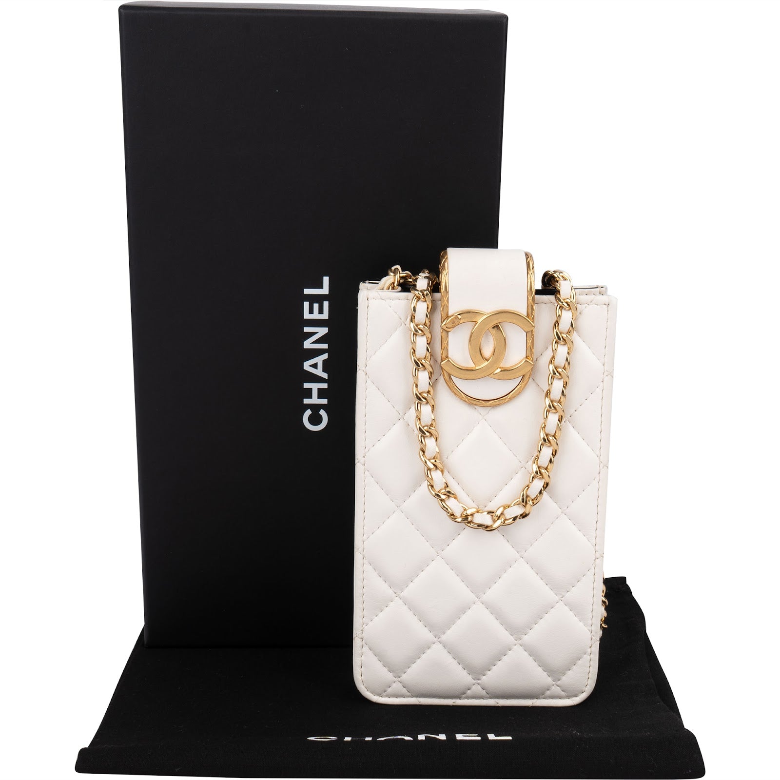 Chanel Quilted Lambskin CC in Love Phone Crossbody Bag