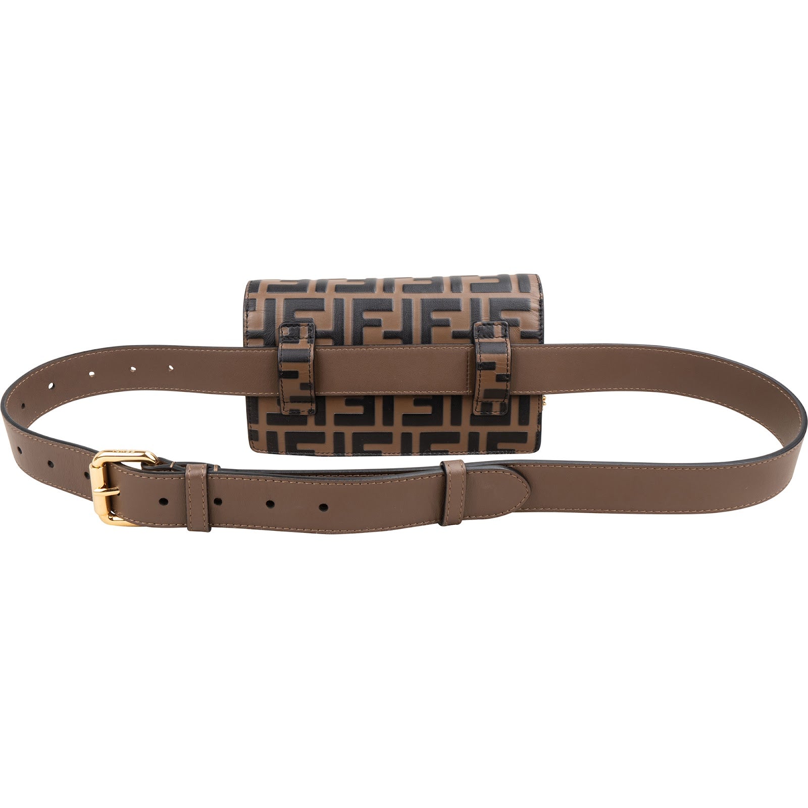 Fendi – F is Fendi Monogram FF riemtas van reliëfleer