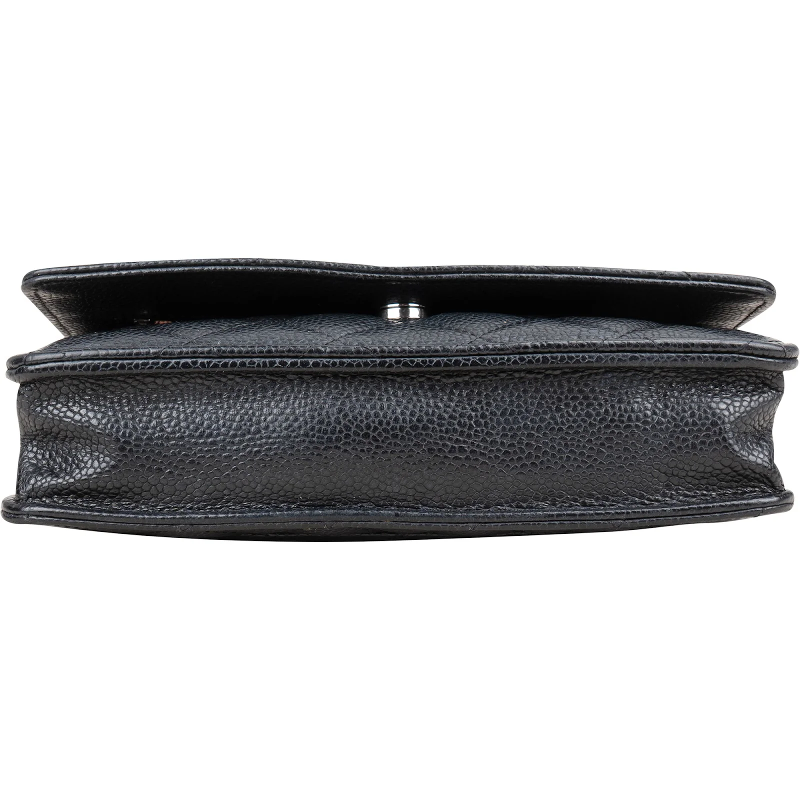 Chanel Quilted Caviar Leather Wallet On Chain Crossbody Bag