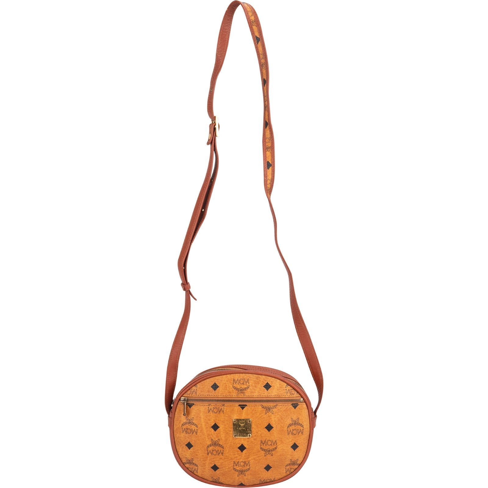 MCM Monogram Visetos Tambourine Crossbody Bag