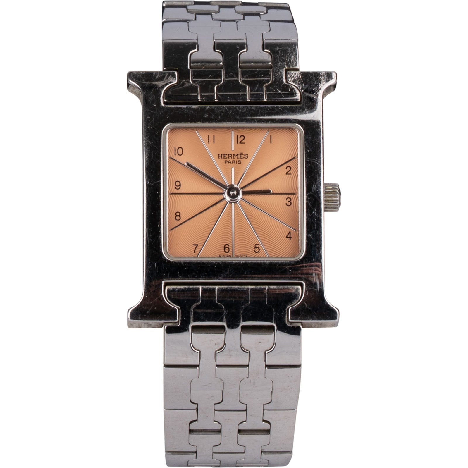 Hermès Silver Tone Heure H HH1.210 Damenuhr