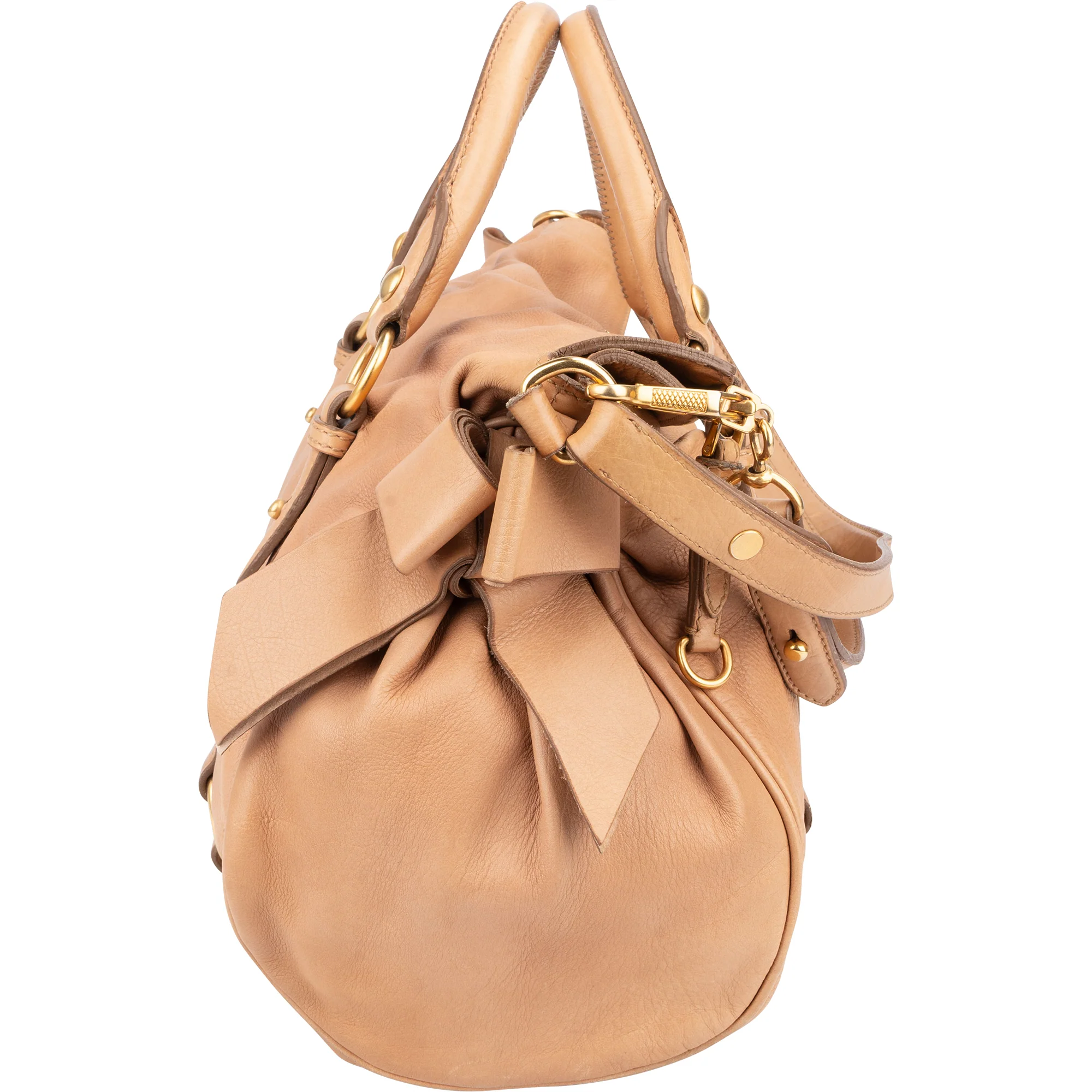 Miu Miu Classic Leather City Handbag