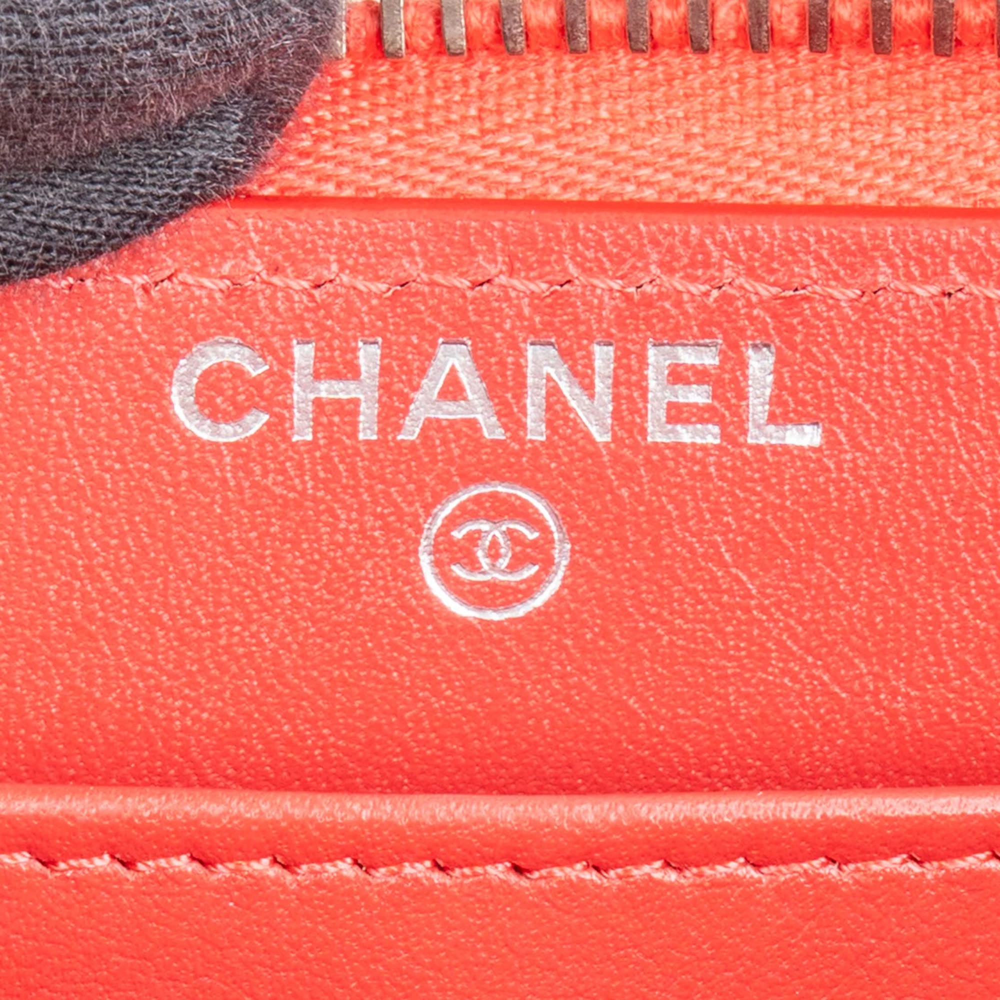 Chanel Quilted Patent Leather CC Wallet
