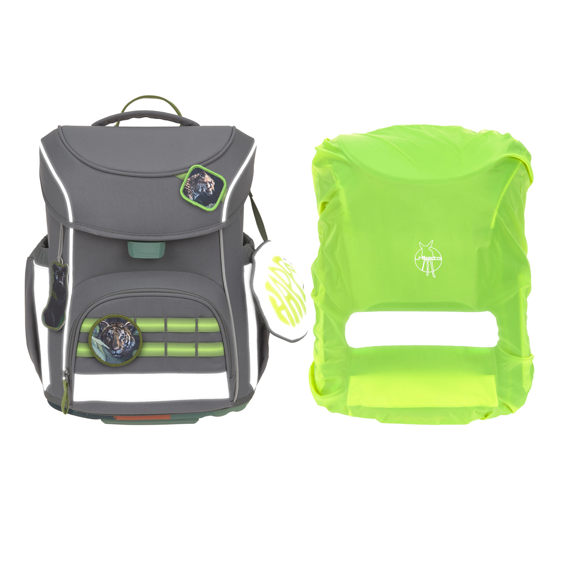 School Set Slim Unique Schulranzenset 6tlg. - anthracite