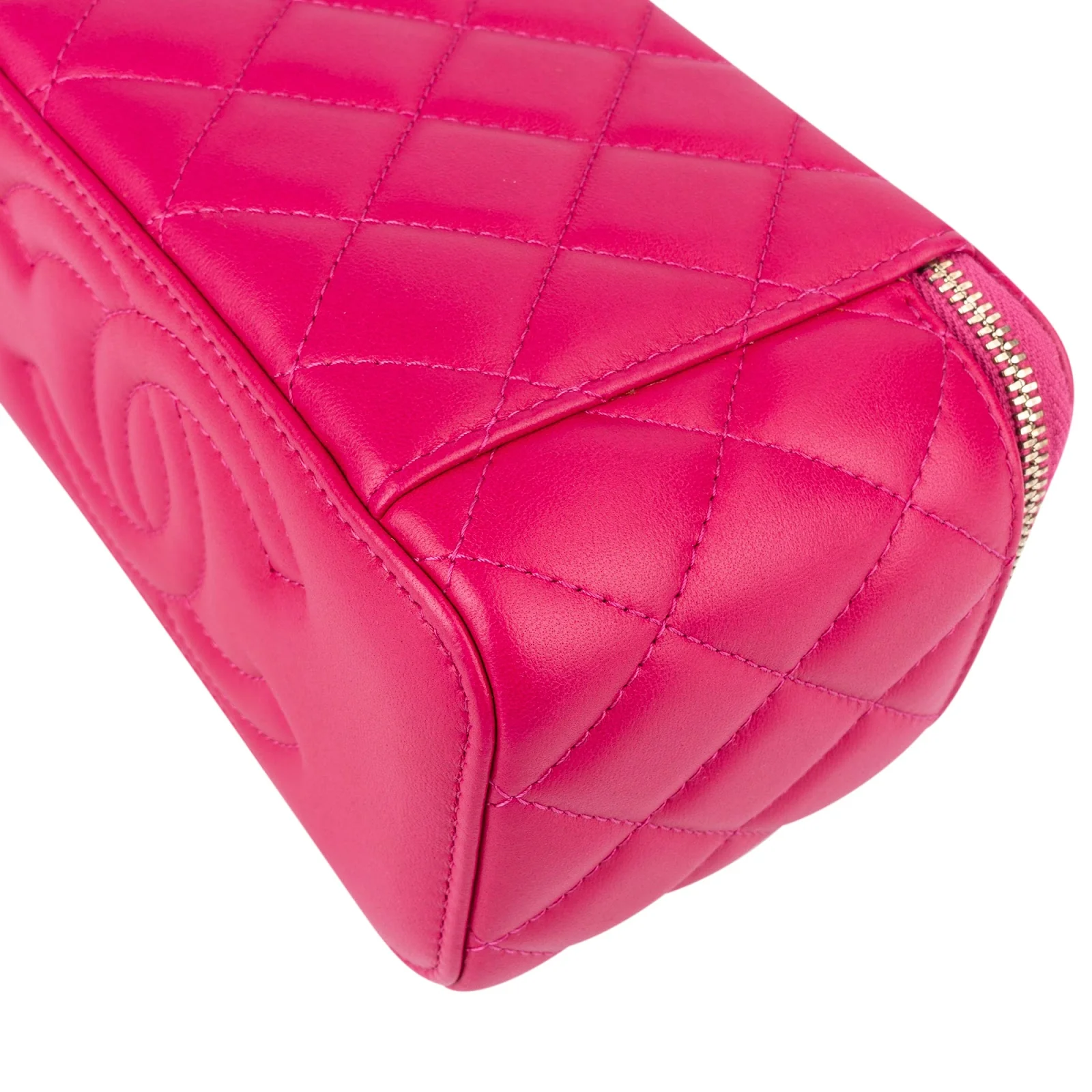 Chanel Quilted Lambskin CC Vanity Adjustable Crossbody Bag