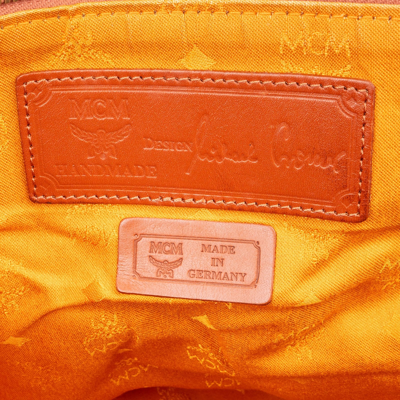 MCM Monogram Visetos Boston Travel Bag 50