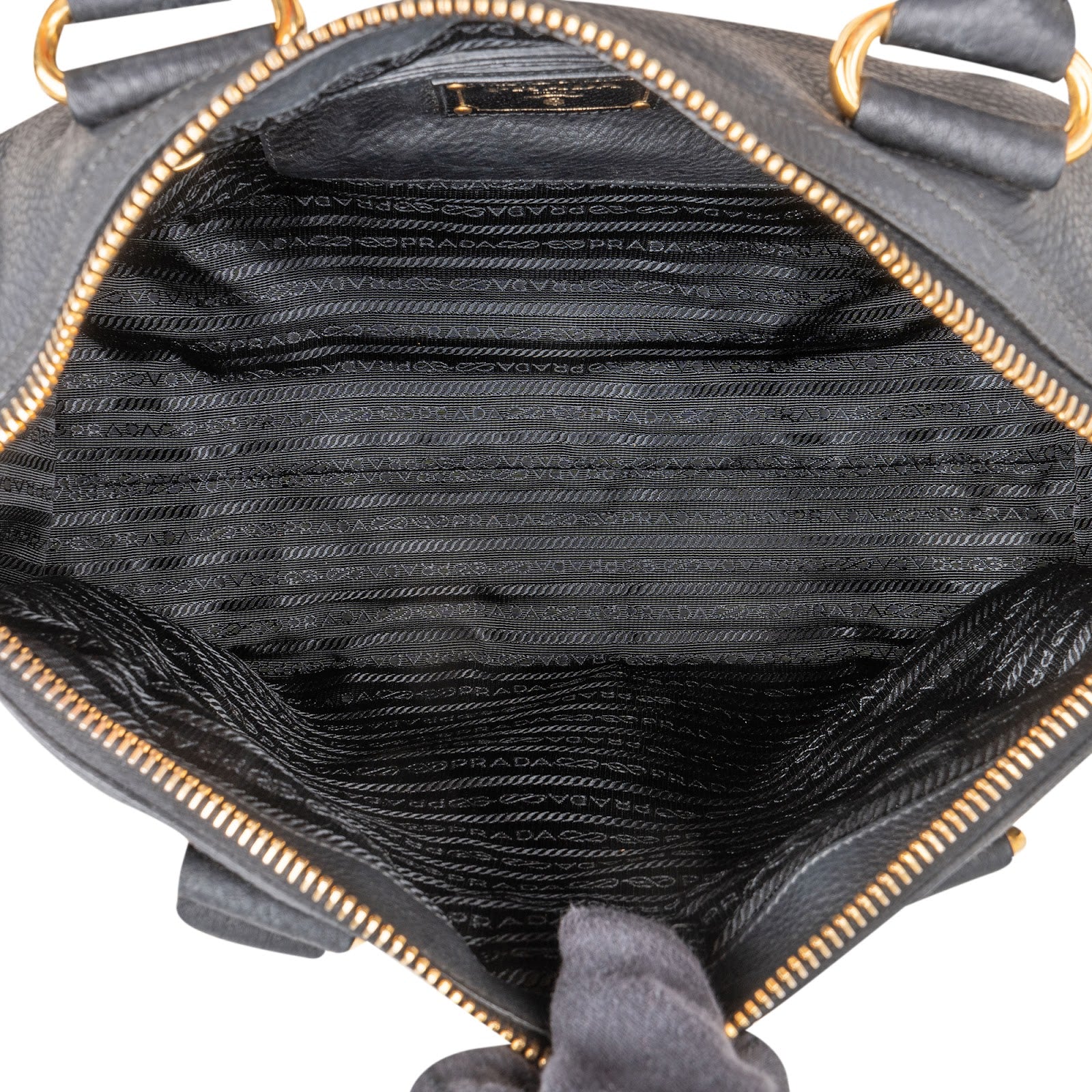 Prada Vitello Daino Leather Tote Handbag