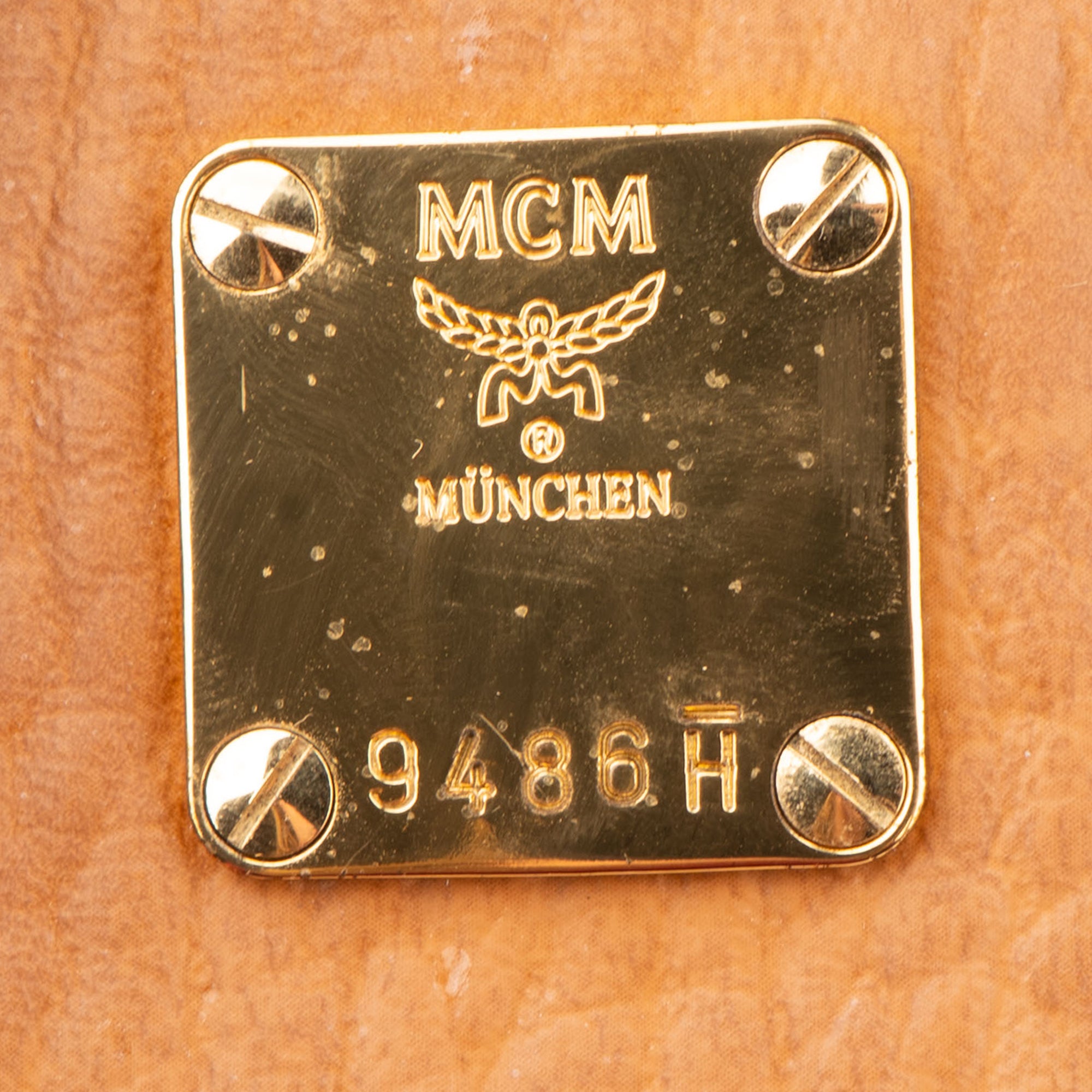 MCM Visetos Monogram Aren Mini Handbag