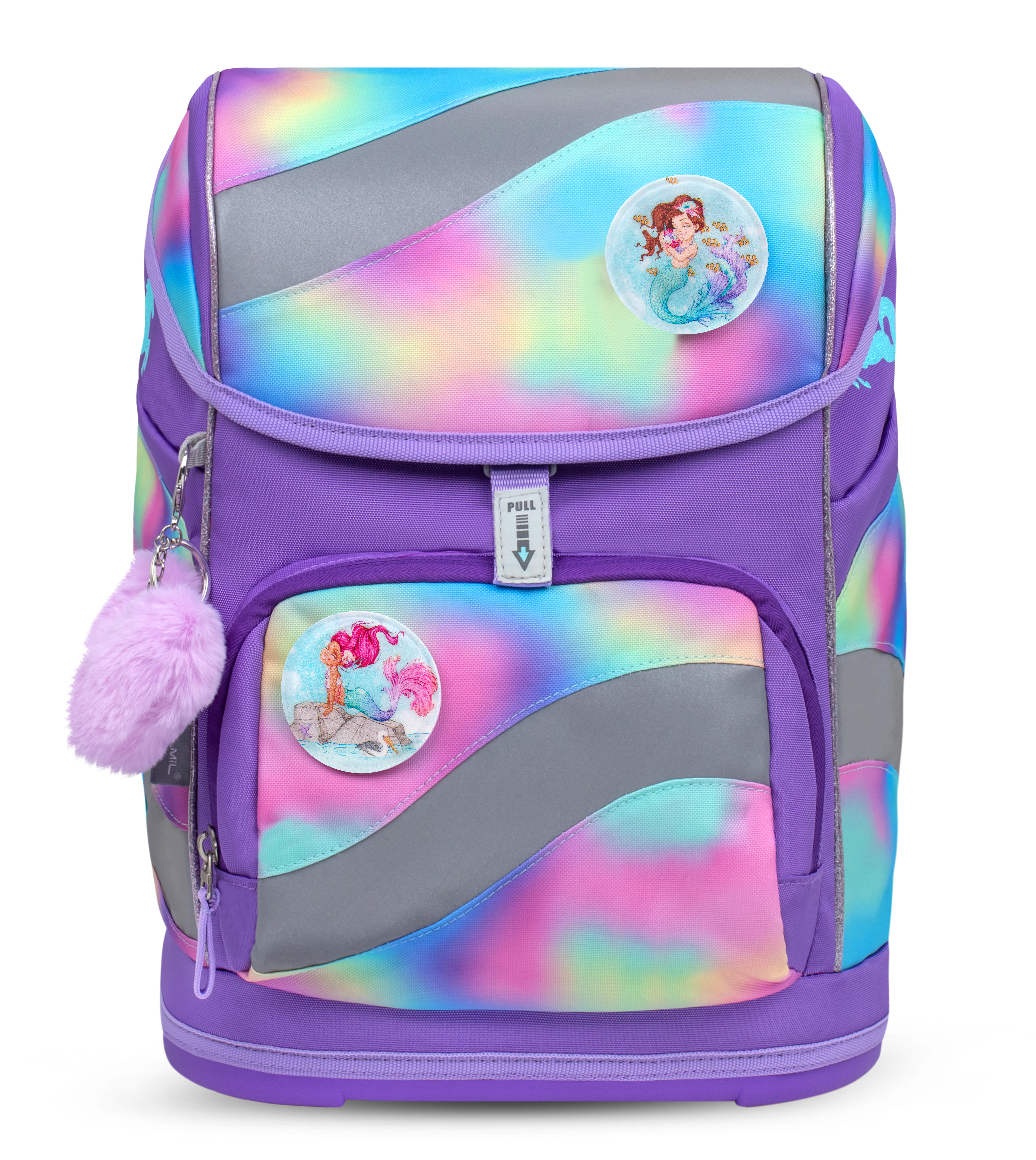 Smarty satchel set 5-piece with 6 patches - Rainbow Color