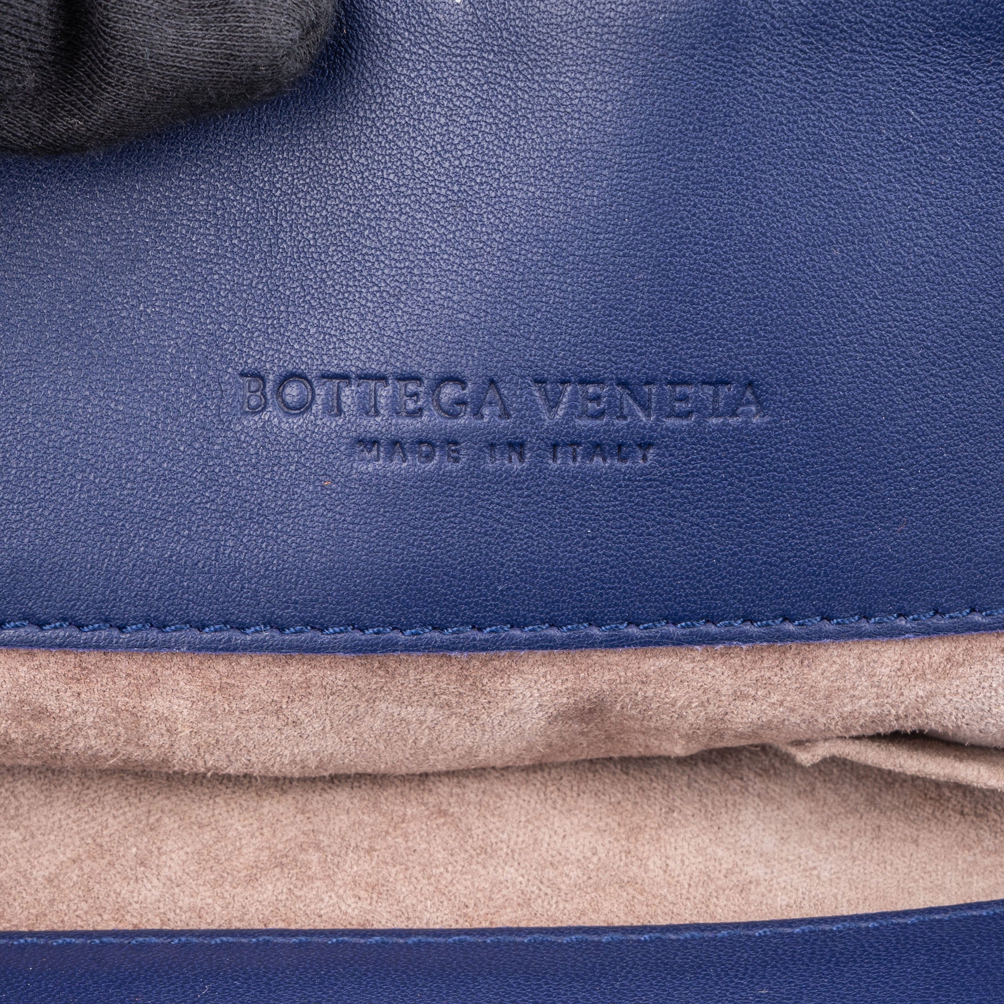 Bottega Veneta Blue Purple Intrecciato Leather Shoulder Bag