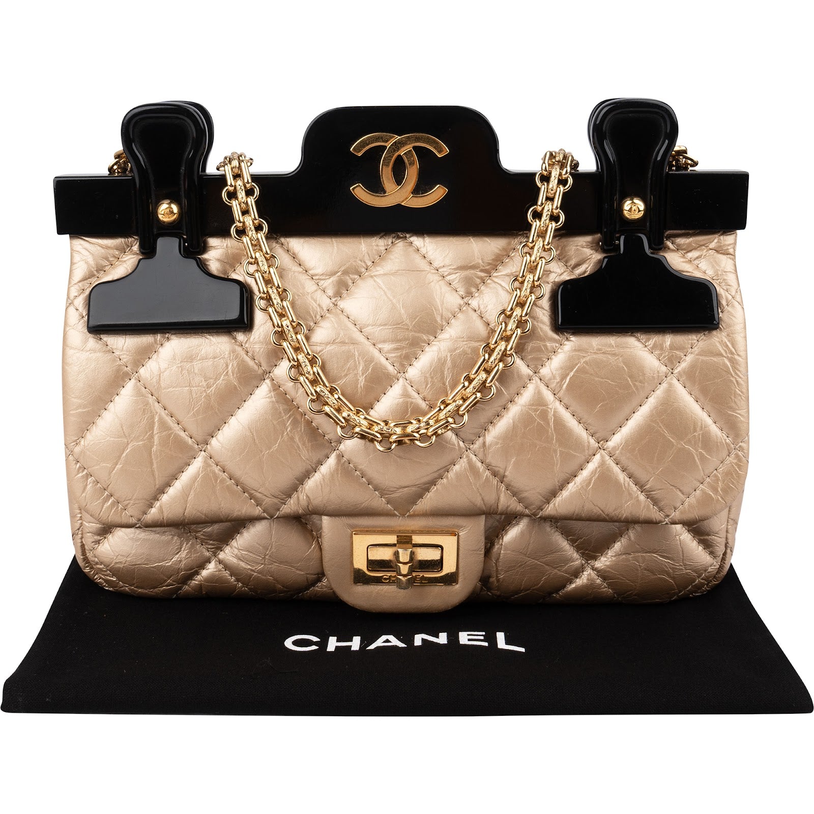 Chanel - Clip Bar CC Single Flap Crossbody Bag
